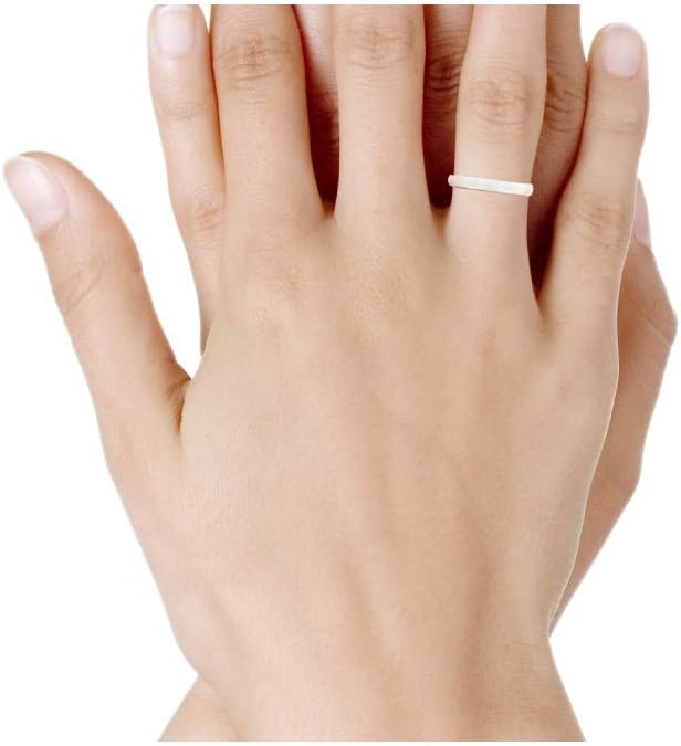 Thumbnail 2 de Bague Anneau de Céramique Blanche 3 mm – LES POULETTES BIJOUX