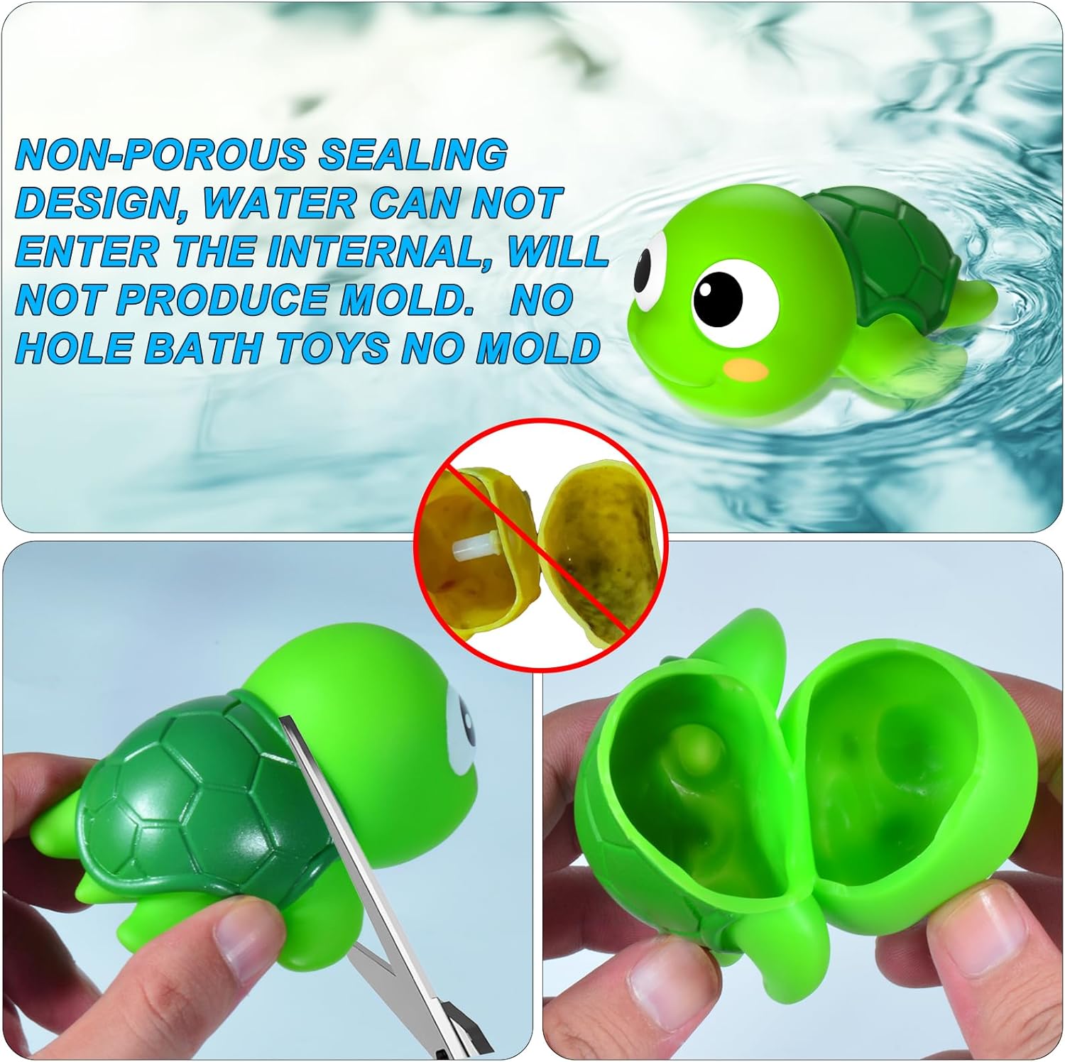 Thumbnail 1 de No Hole Mould Free Baby Bath Toys for Toddlers 1-3