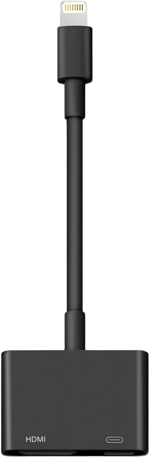 Detalle de Microwoo MICROWOO Lightning-to-HDMI Adapter, 1080p Mirroring, Charging Port