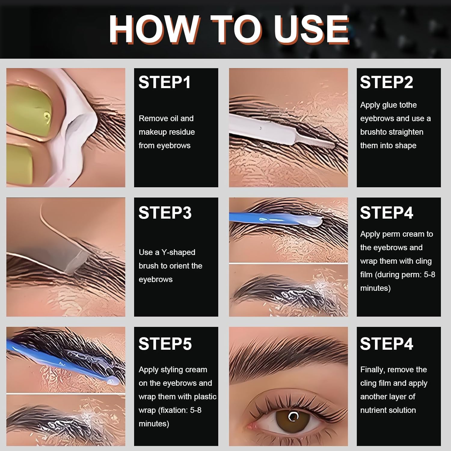 Thumbnail 3 de Kit Brow Lift professionnel pour sourcils — laminage des sourcils facile à utiliser, effet longue durée (usage domestique)