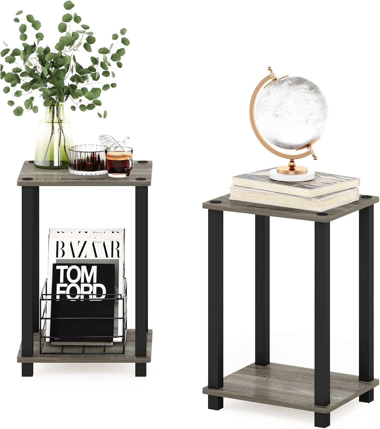 Detalle de Furinno Side Table Set in French Oak