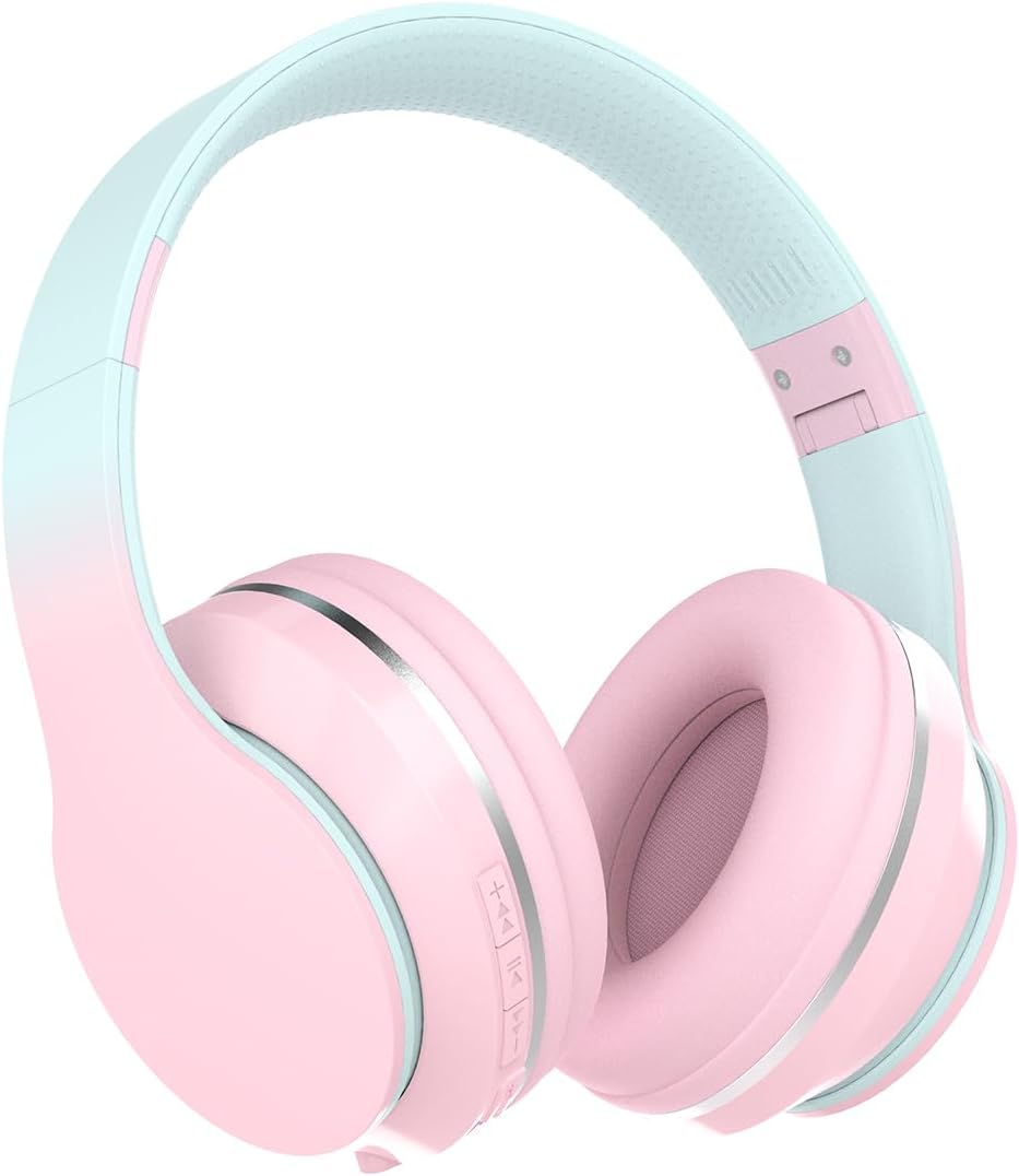 Thumbnail 6 de Bluetooth Kids Headphones: Wireless On-Ear Headset with 40mm Drivers, BT 5.1, 10h Battery, Foldable & Adjustable (Green)
