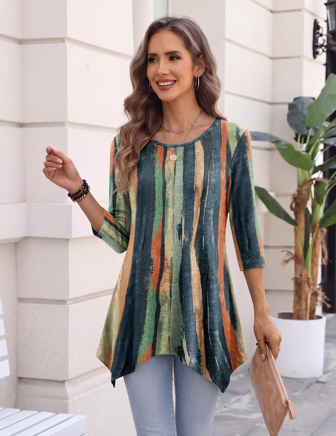 Detalle de Zeagoo Women's Tunic Top, Polyester Blend