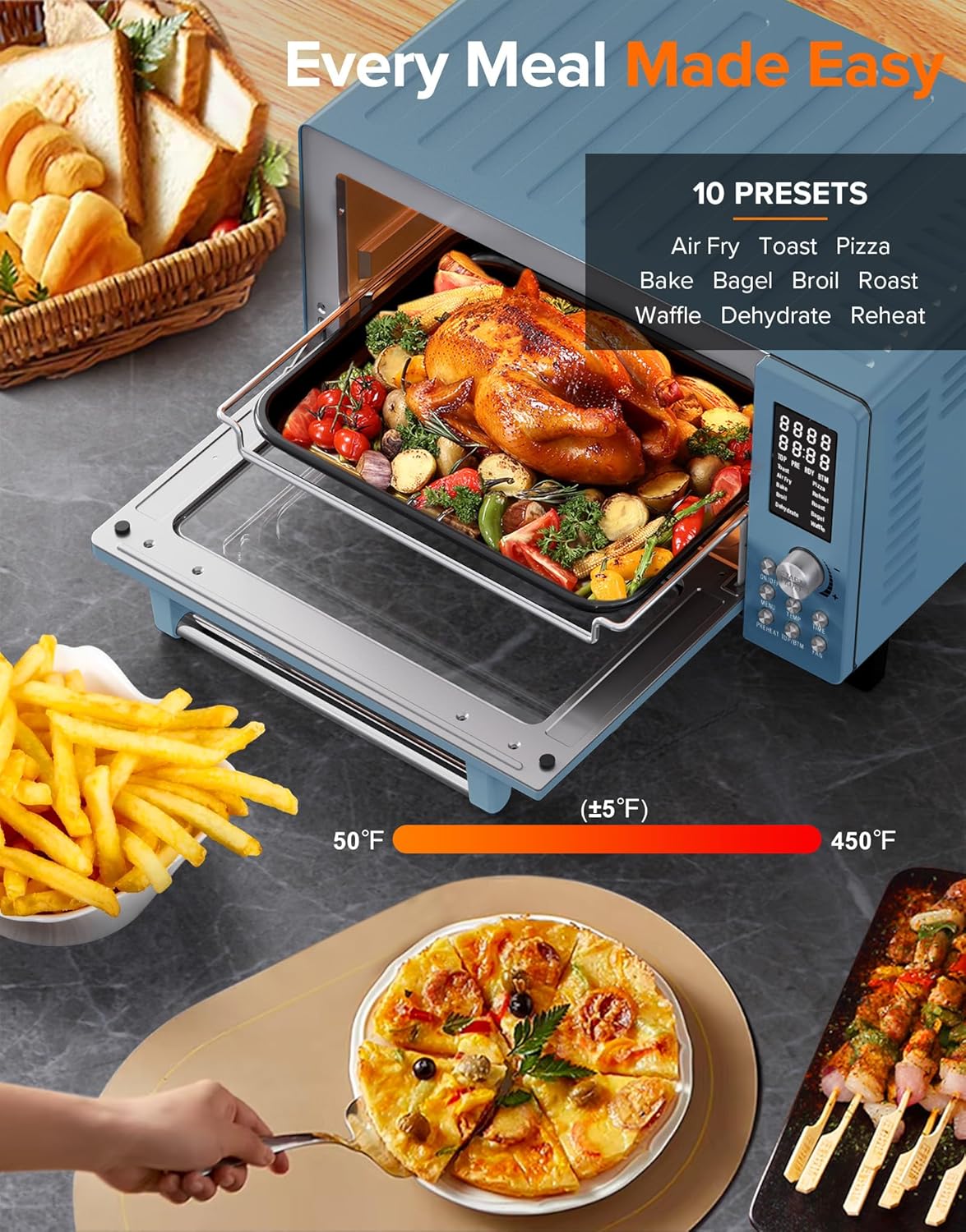 Thumbnail 2 de Nuwave Bravo Pro Air Fryer Toaster Oven
