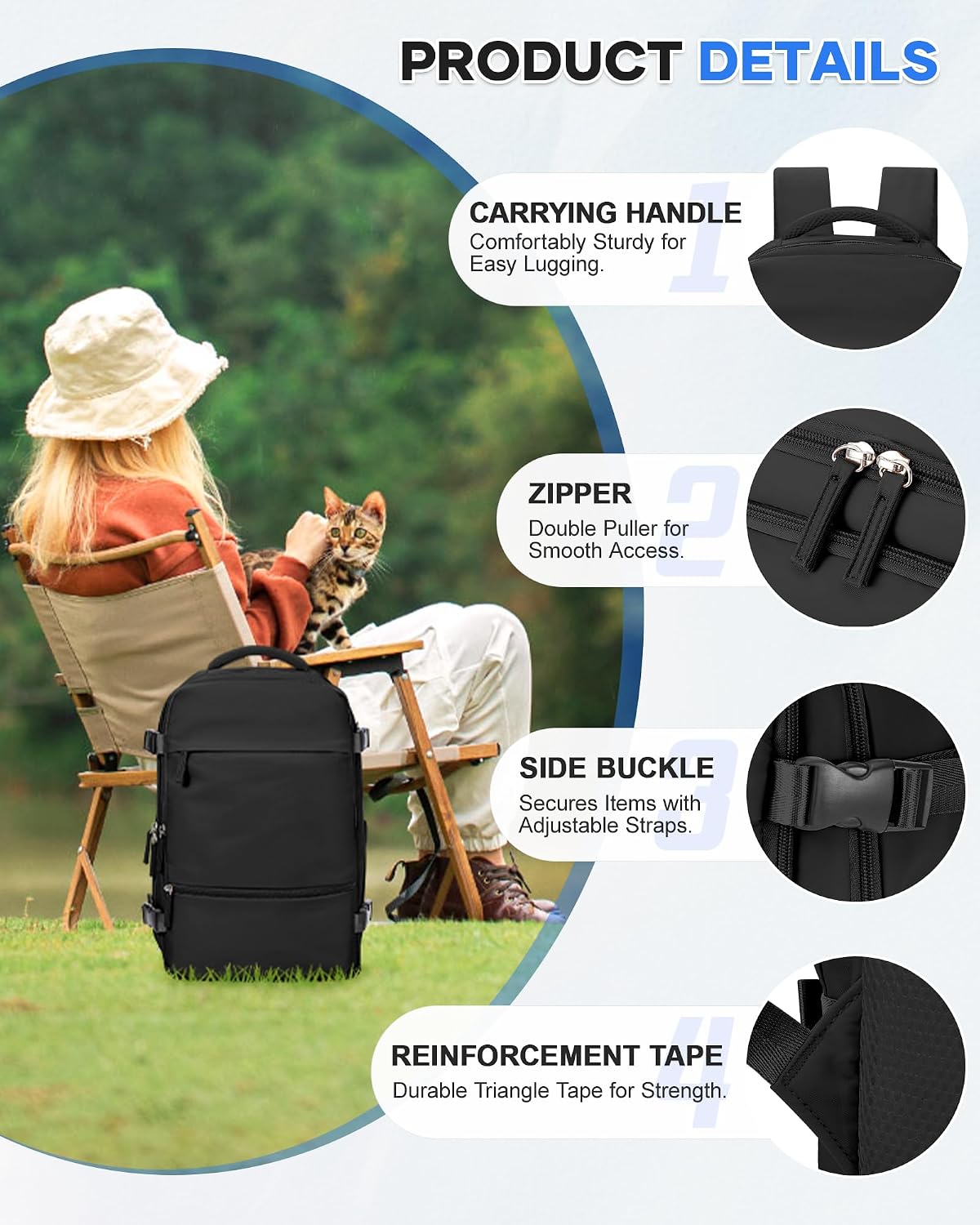 Thumbnail 6 de Travel backpack cabin bag 40x30x20