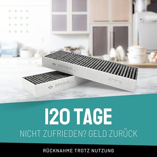Detalle de FilterBase Aktivkohlefilter für Bora Basic – 2er Set BIU/BHU/BFIU kompatibel