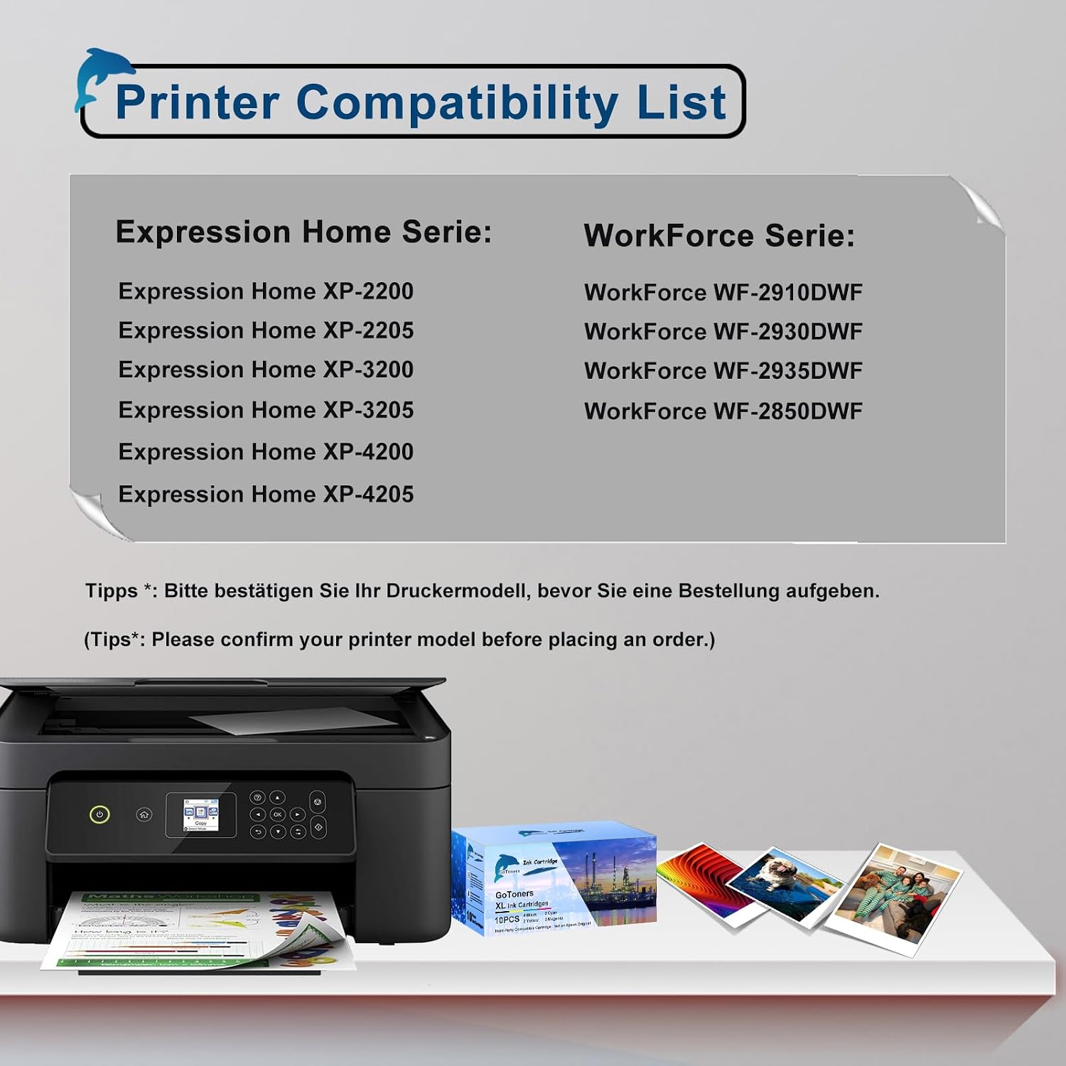 Detalle de GoToners 604XL 10er-Pack kompatible Patronen 🖨