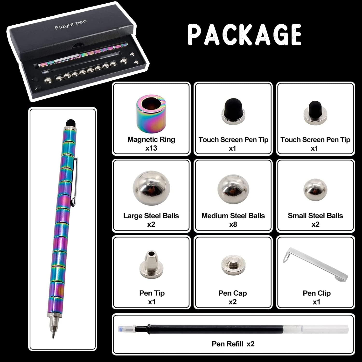 Thumbnail 2 de Waksox Magnetic Fidget Pen — fidget toy