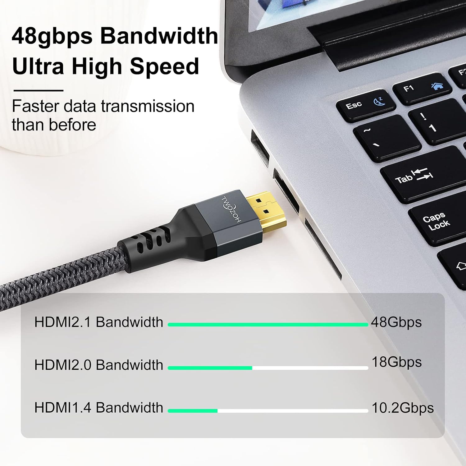 Thumbnail 6 de Twozoh 8K HDMI Verlängerungskabel 0,3 m