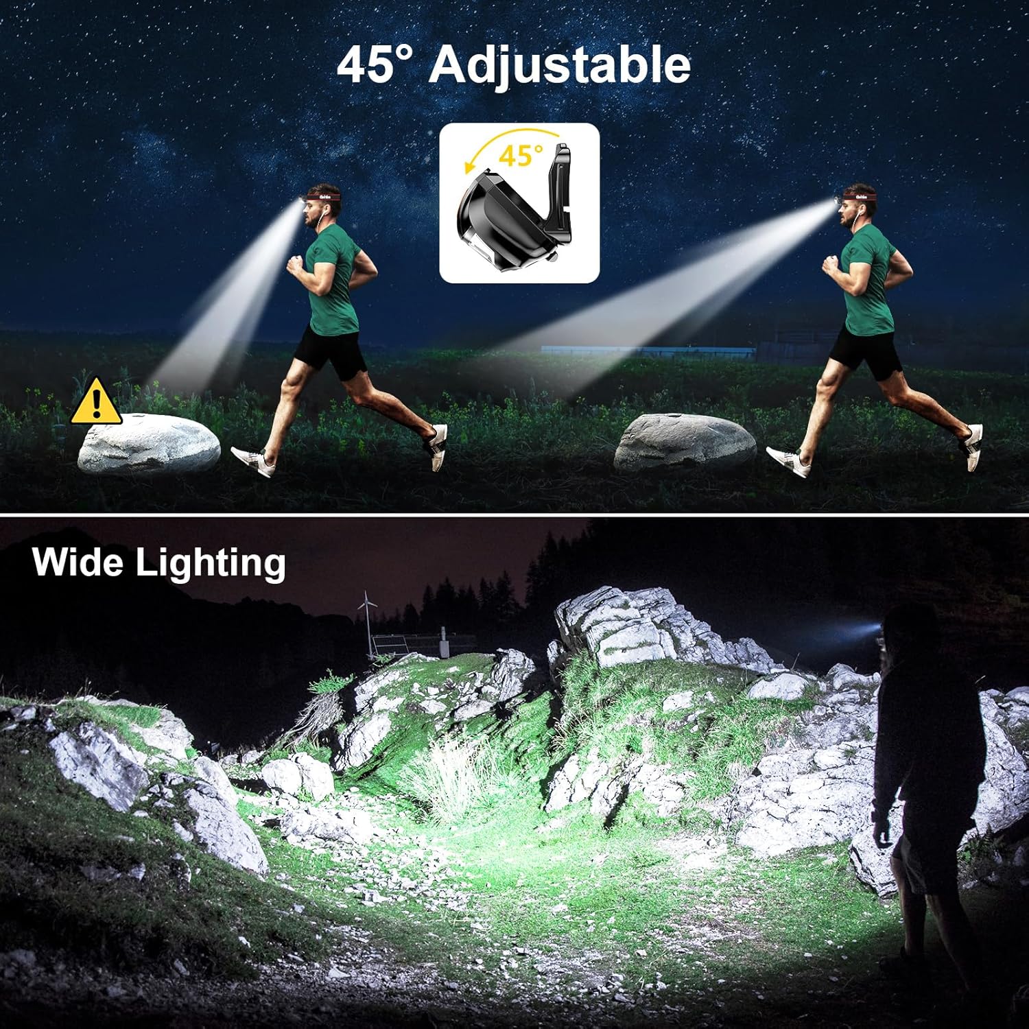 Thumbnail 5 de Gritin LED Head Torch 2-pack headlamp