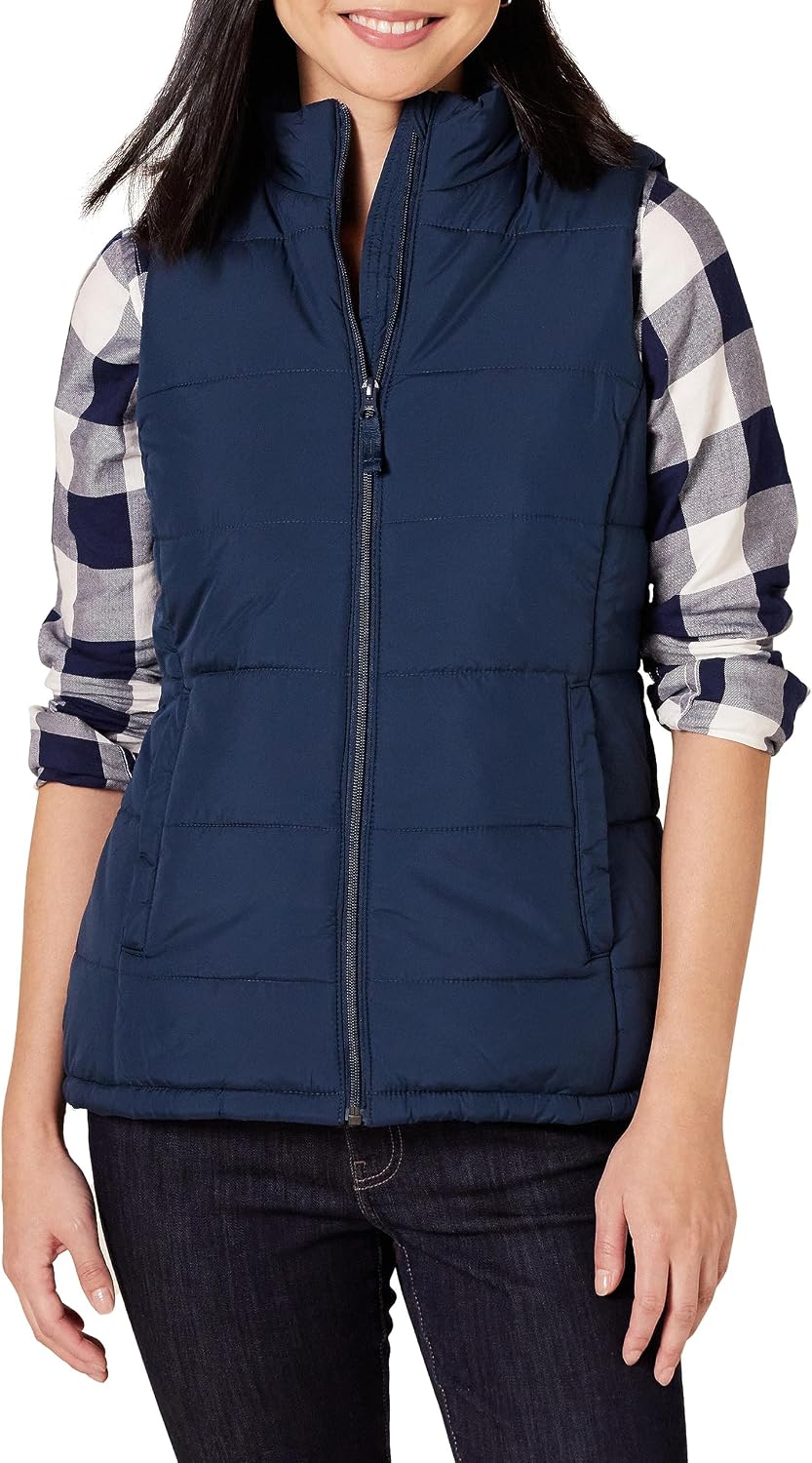 Detalle de Amazon Essentials Women's Mid-Weight Zip Puffer Gilet