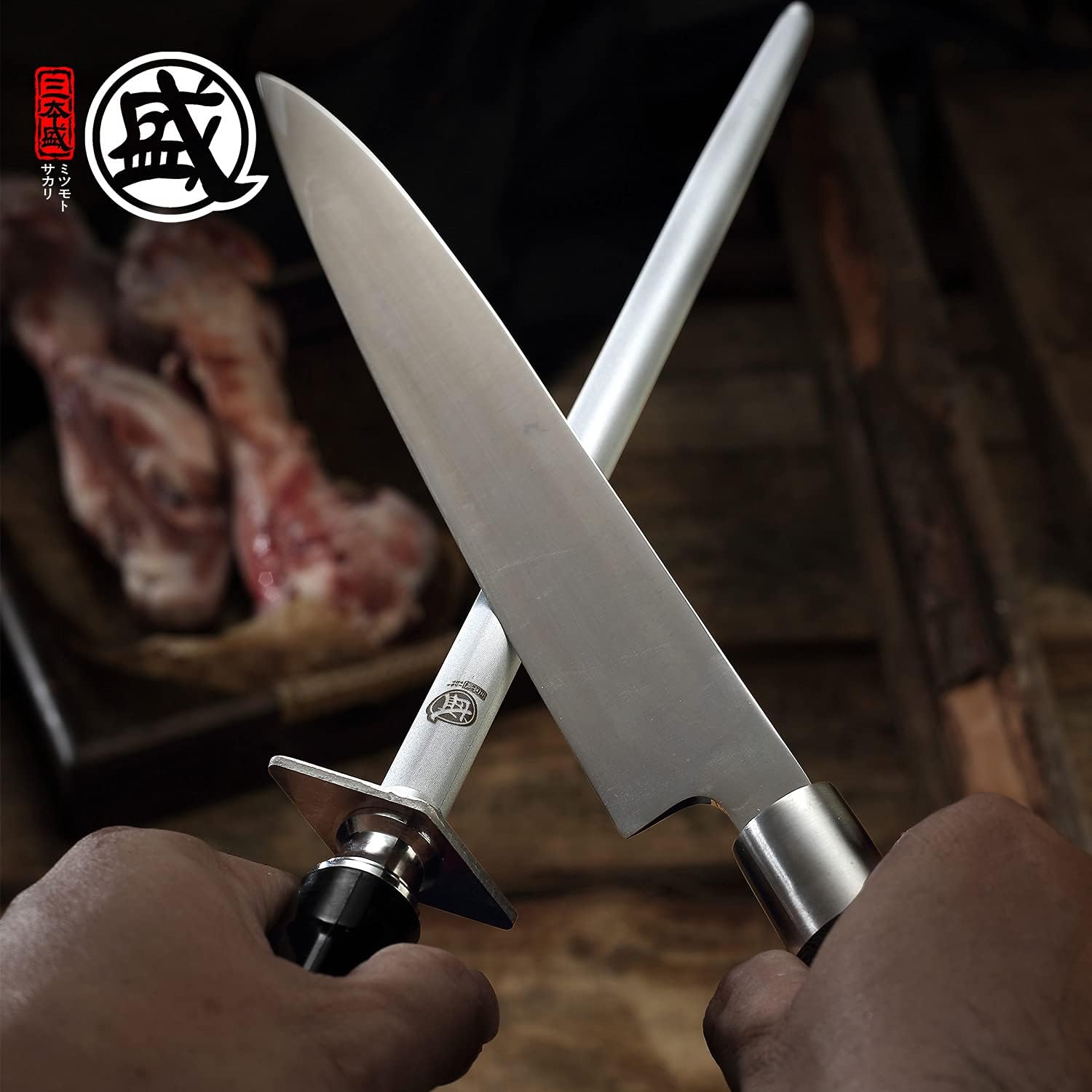 Detalle 2 de MITSUMOTO SAKARI Afilador de Cuchillos Profesional Diamante 🔪