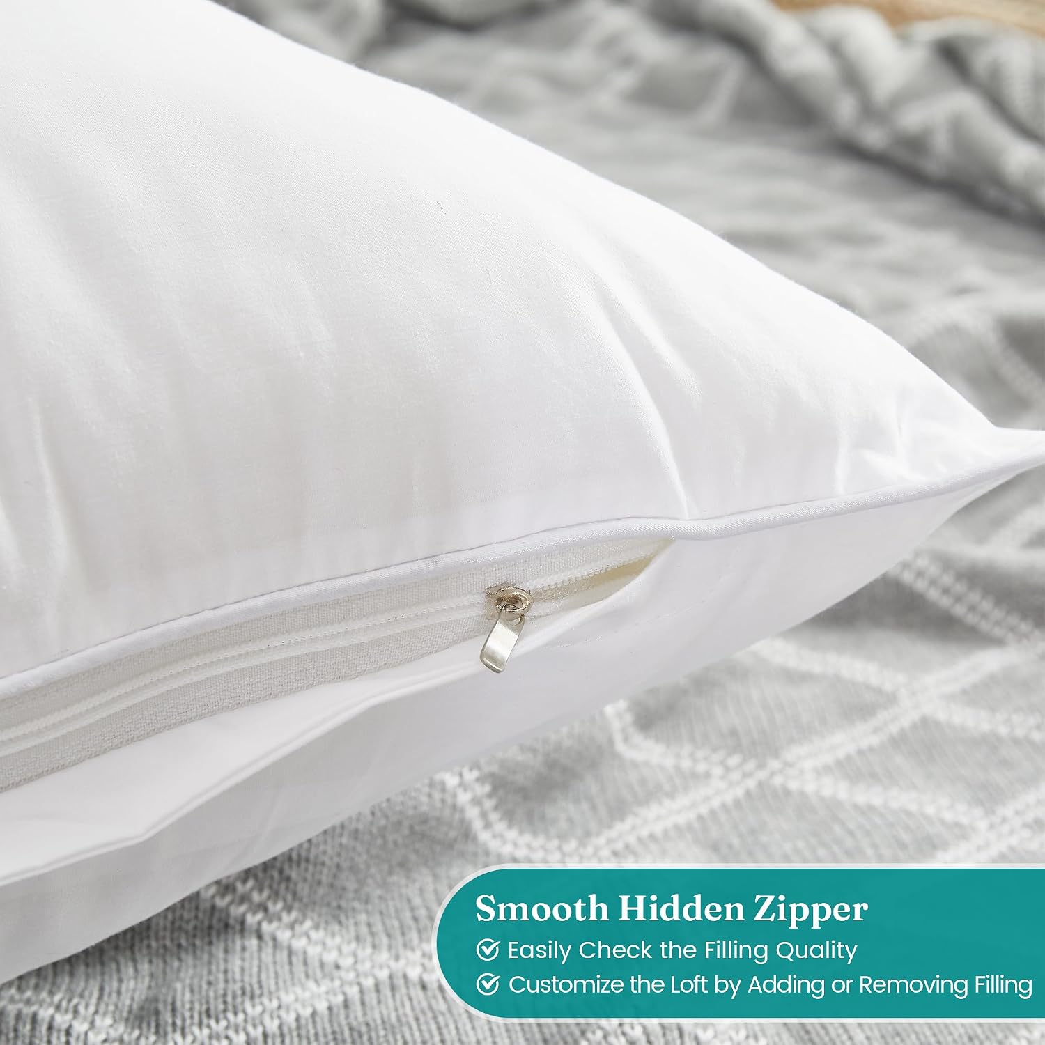 Detalle de Oubonun Pillow Inserts, 20 x 26 Inches