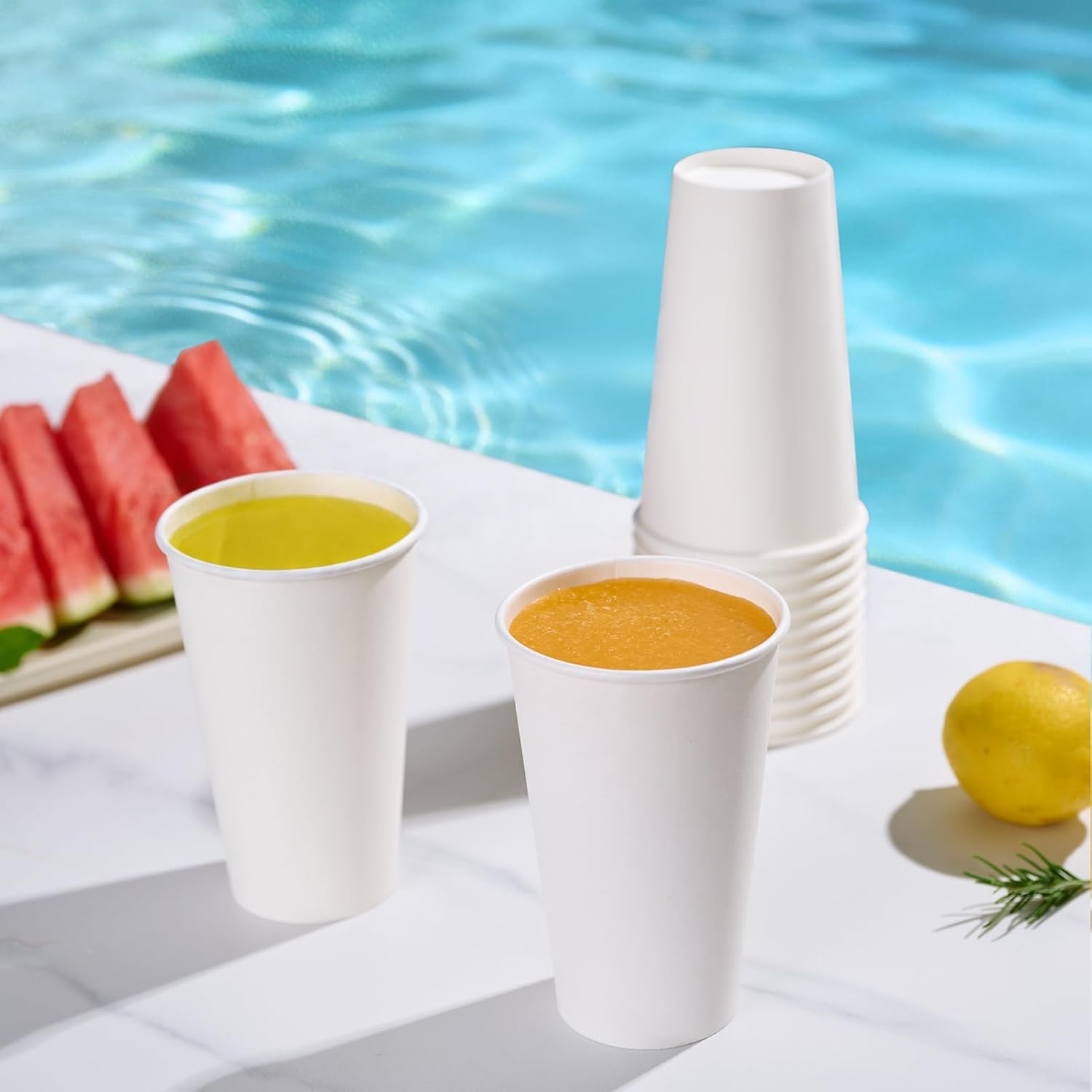 Thumbnail 4 de LITOPAK 210-Pack 16 oz Disposable Paper Coffee Cups (Hot/Cold) with Leak-Resistant Lining