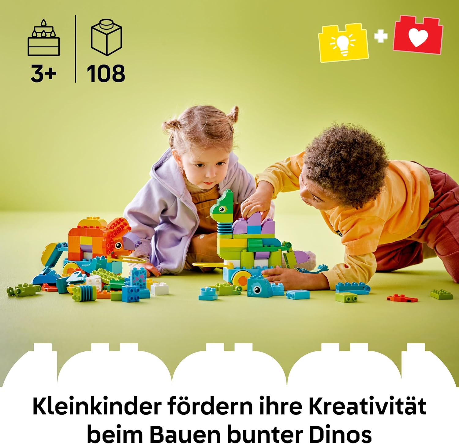 Detalle 2 de LEGO DUPLO 10451 Dinos auf Rädern