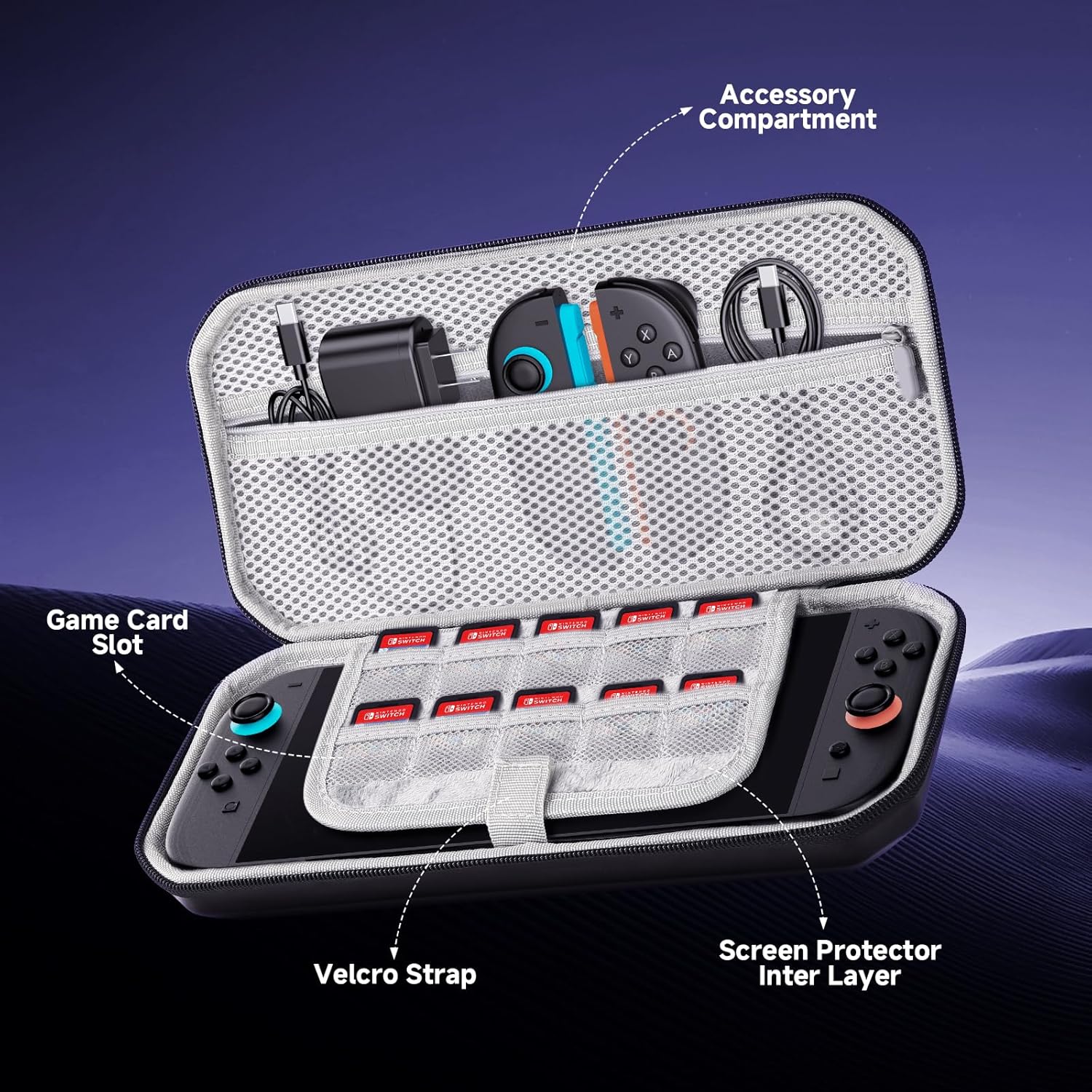 Thumbnail 3 de Lmcpa Hard Carrying Case for 2025 Nintendo Switch 2 Console