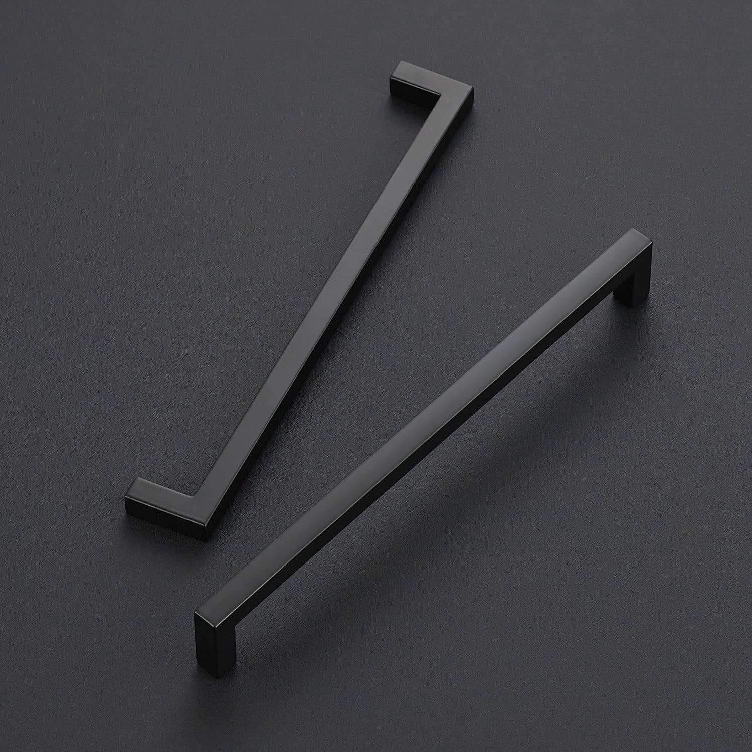 Detalle 2 de Ravinte 7-1/2-Inch Matte Black Cabinet Pulls, Zinc Alloy, 10-Pack