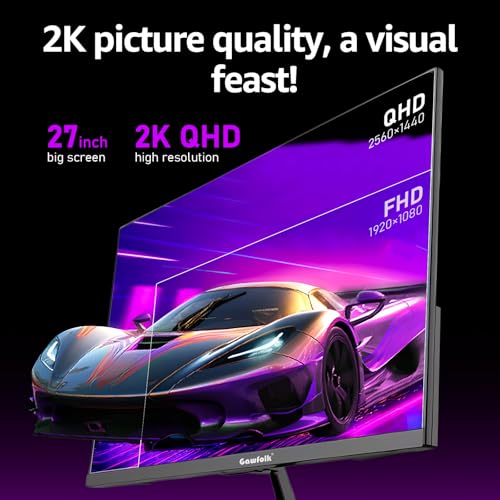Detalle de Gawfolk Gaming Monitor 27" QHD 120Hz display