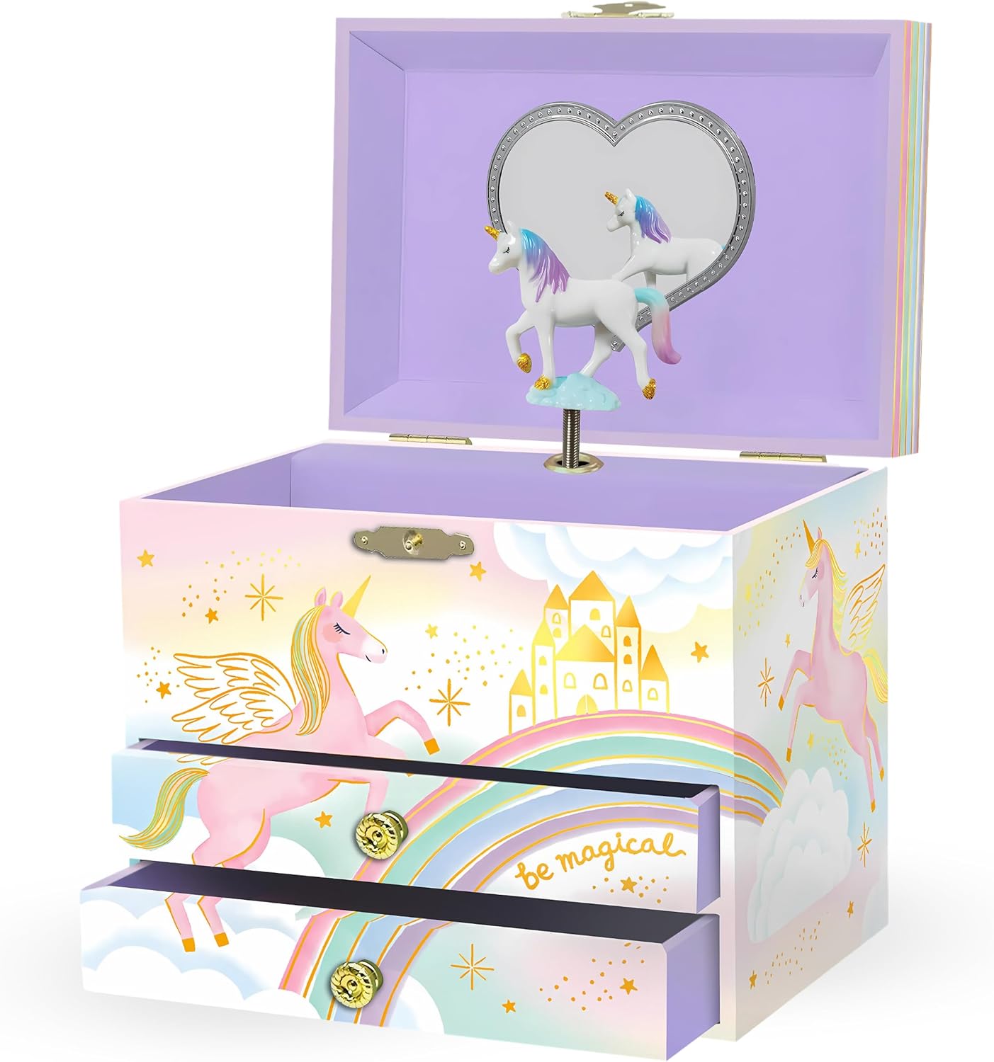 Detalle de Giggle & Honey Joyero Unicornio grande