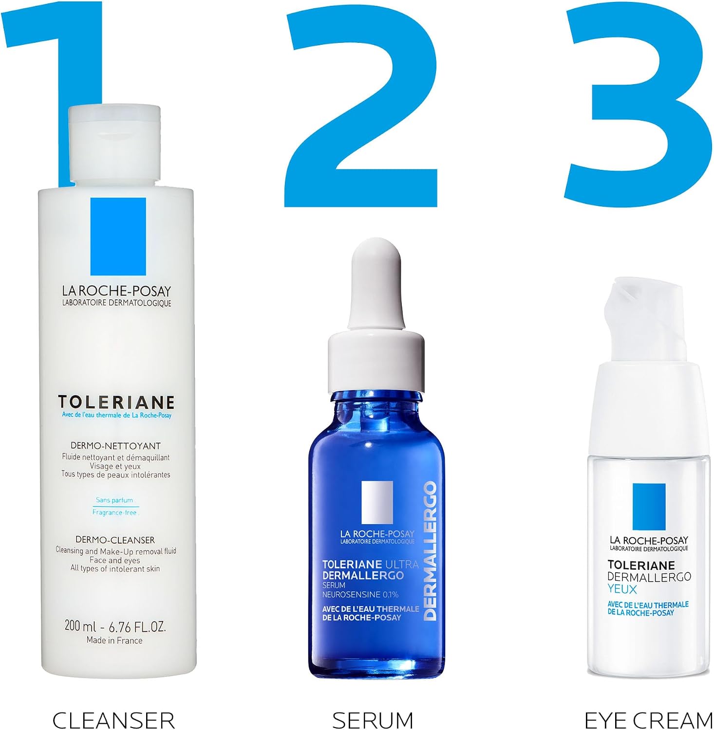 Detalle de La Roche-Posay Toleriane Dermallergo Soothing Eye Cream (20ml) for Sensitive Skin