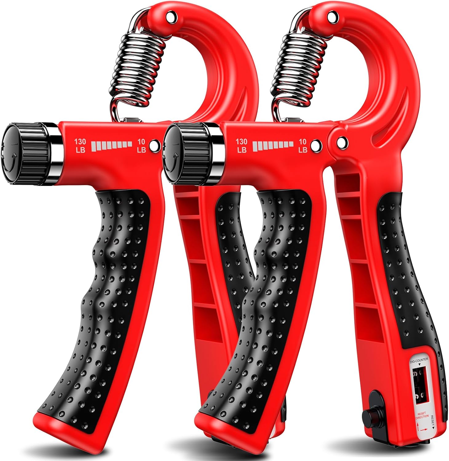 Thumbnail 6 de KDG Hand Grip Strengthener (2 Pack) Adjustable Resistance 10–130 lbs — Counting Forearm Exerciser