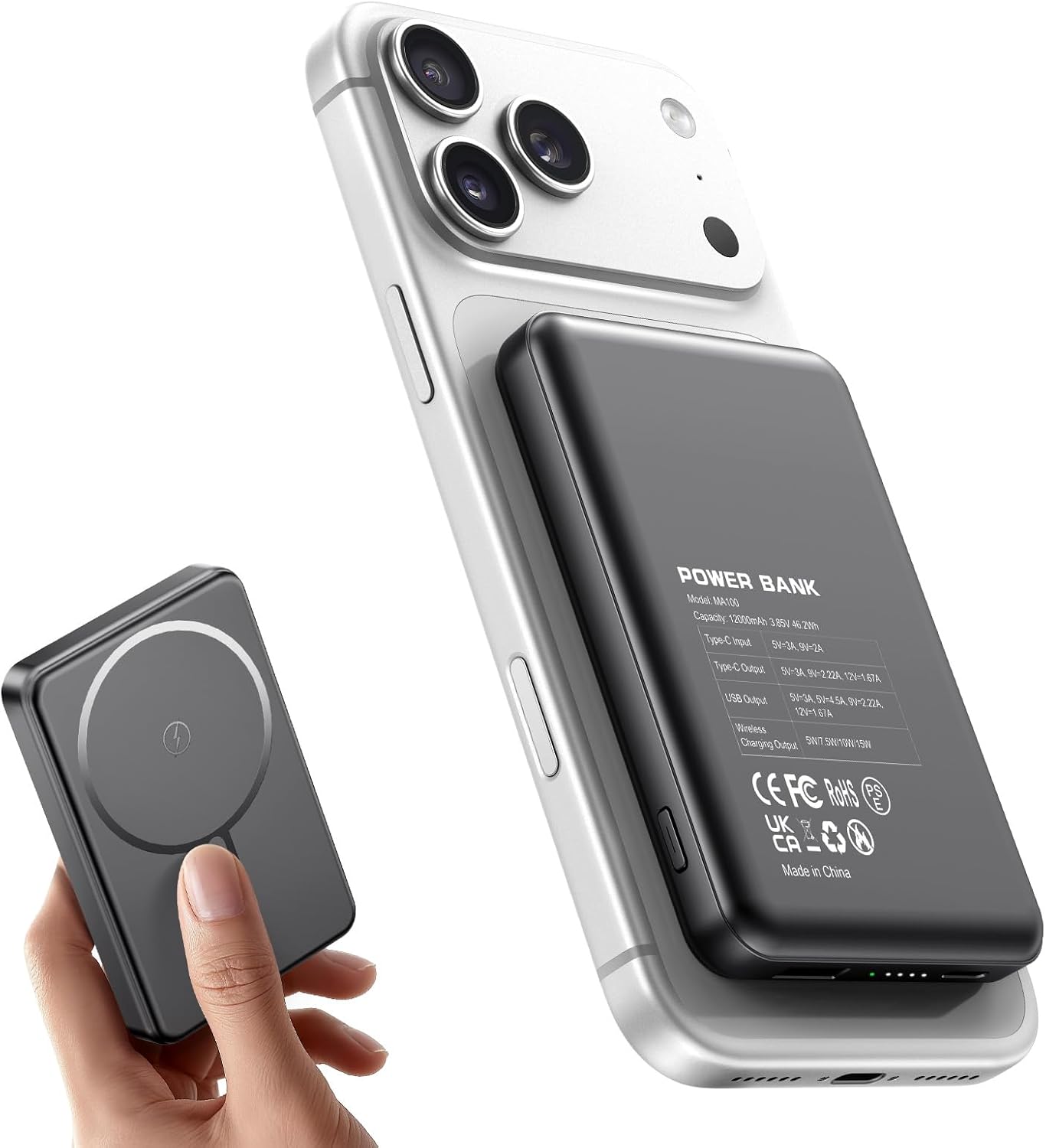 Detalle de Power Bank 12000mAh MagSafe 22.5W