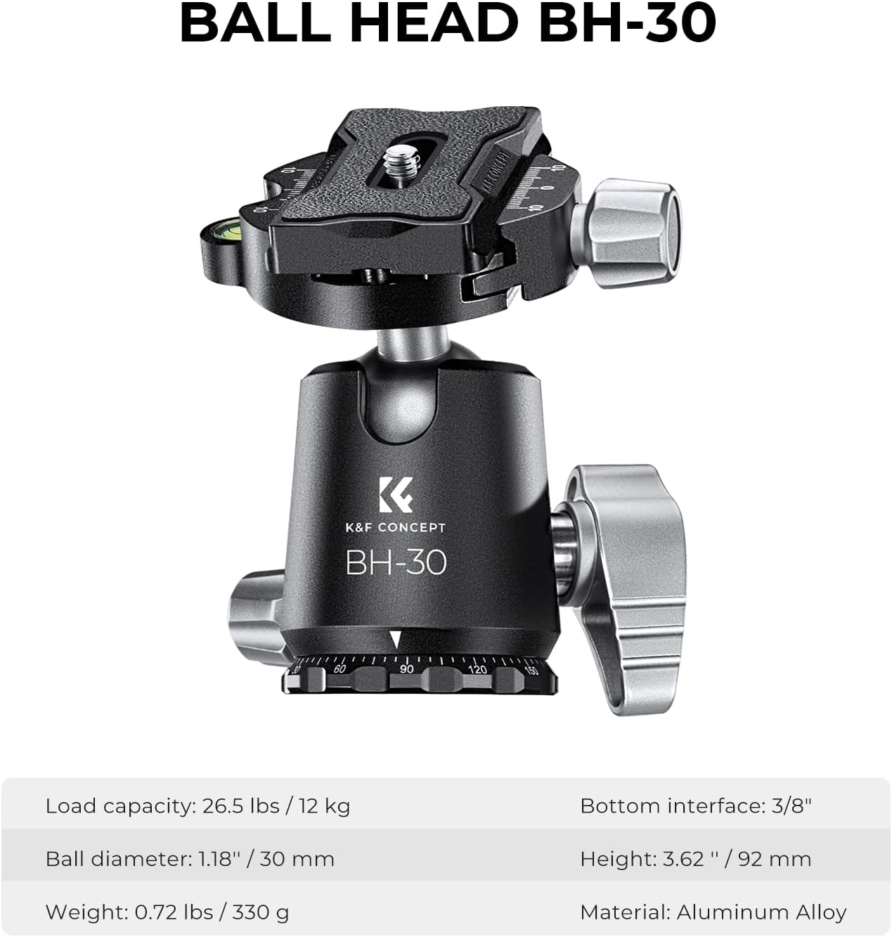 Thumbnail 4 de K&F Concept X-Series X254C4 172cm carbon tripod