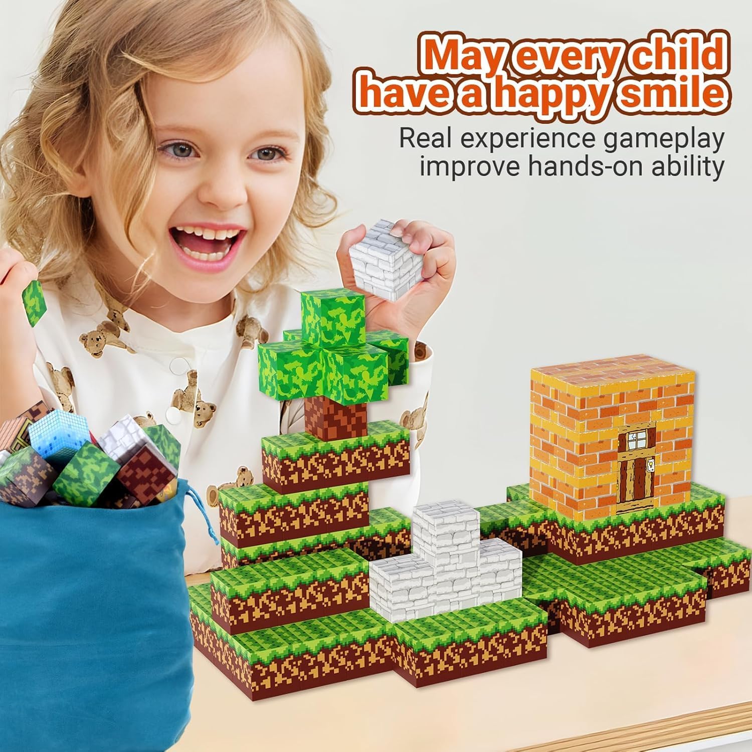 Thumbnail 5 de Magnetic Blocks 100PCS 1‑inch magnetic building toys 🧩