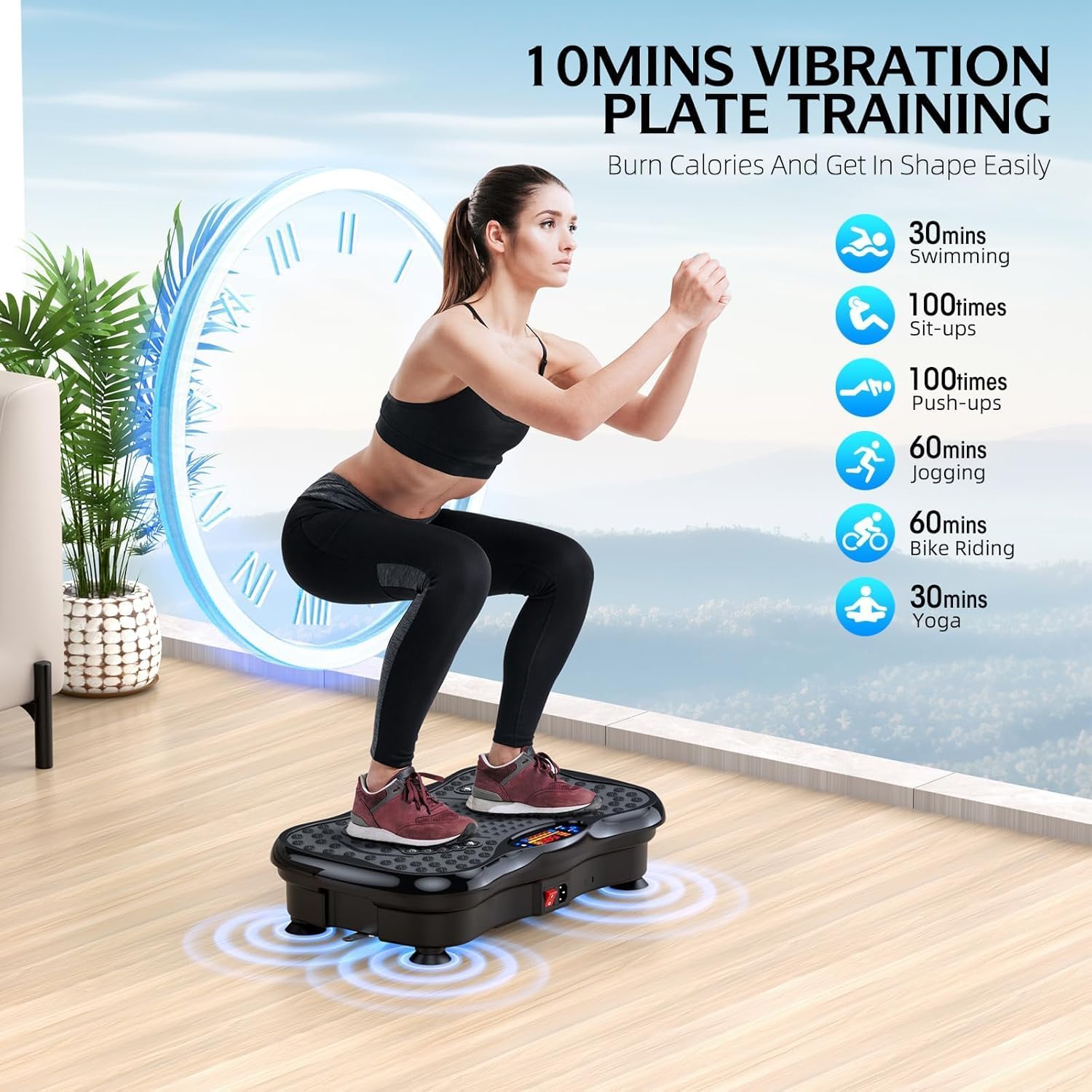 Thumbnail 2 de GMCXAX Vibration Plate Exercise Machine 330 lbs
