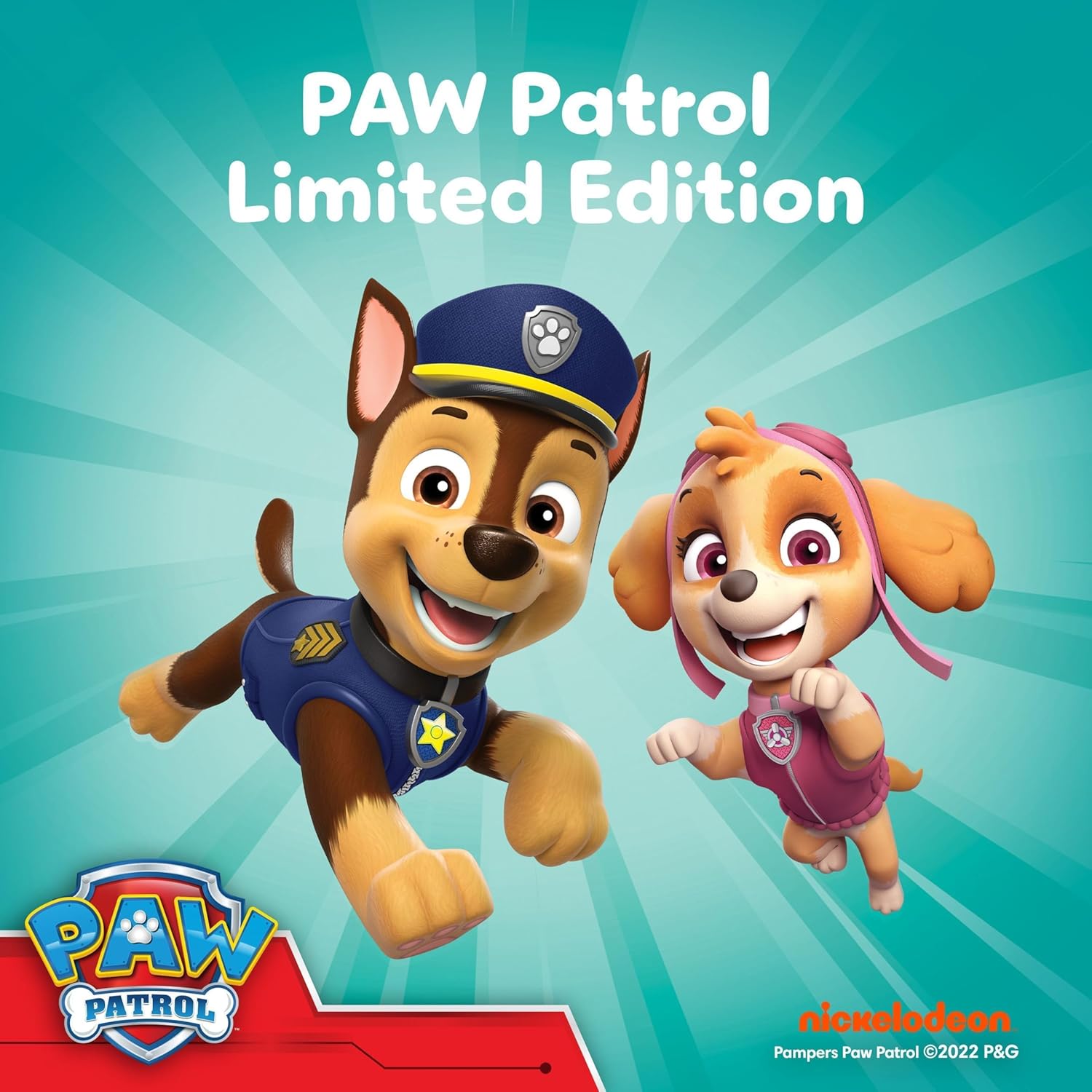 Detalle de Pampers Baby-Dry Pants Paw Patrol Edition Größe 4 – 180 Windeln, 9 kg–15 kg