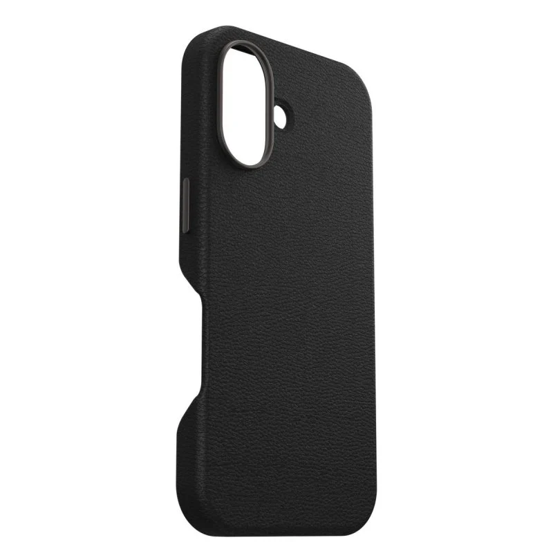 Detalle 2 de OtterBox Symmetry Series Cactus Leather Cover Negro para iPhone 16