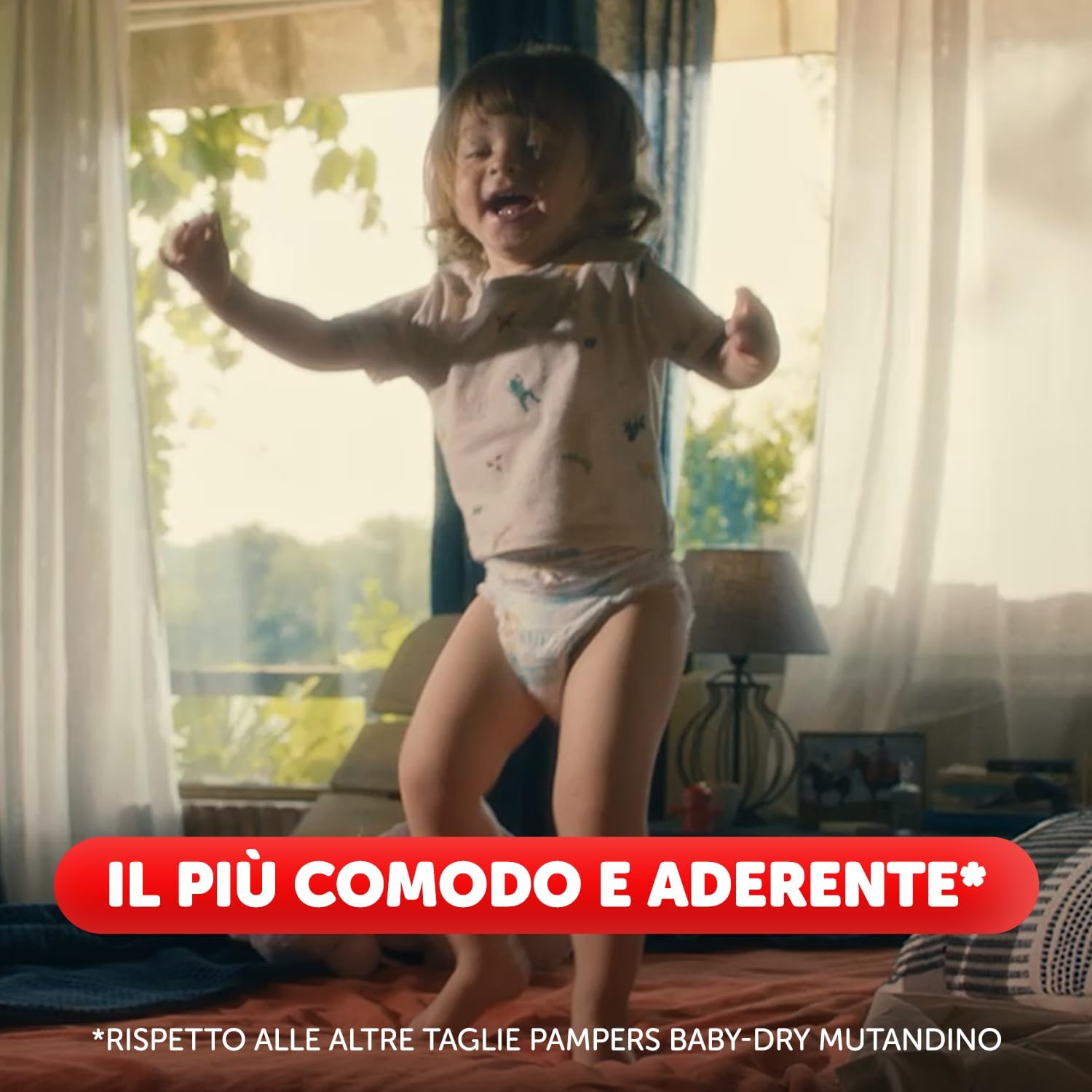 Detalle de Pampers Baby Dry Mutandino 3XL (Taglia 8, 19+ kg) – 84 Pannolini: comfort e protezione per bambini grandi