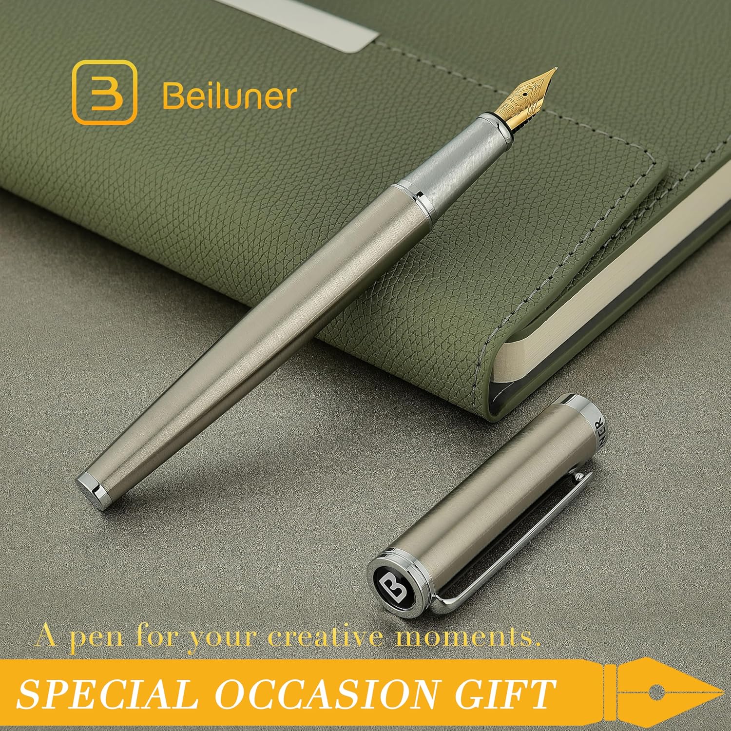 Thumbnail 6 de BEILUNER Fountain Pen Set, 24K-Gilded