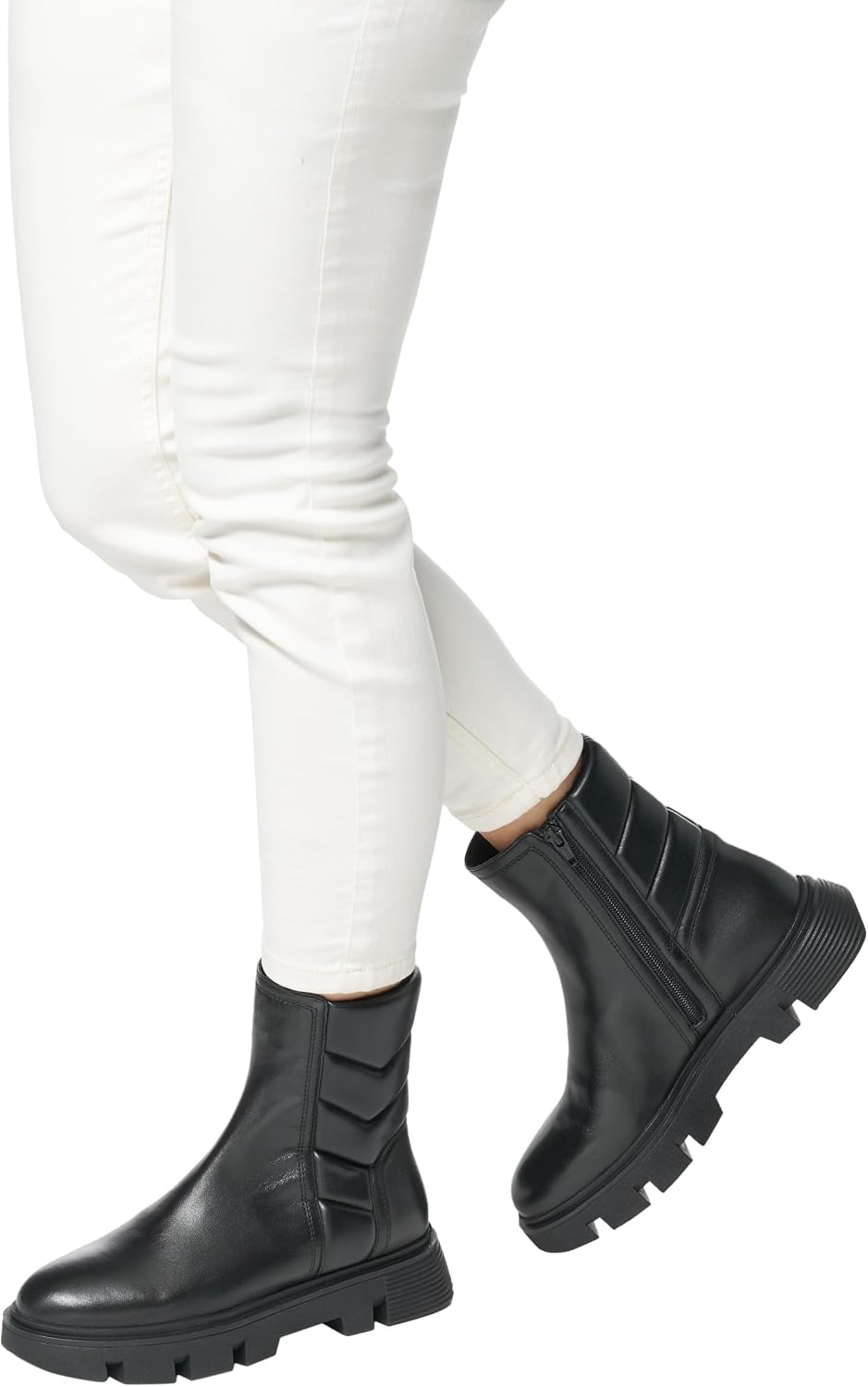 Detalle 2 de Geox Femme D Vilde F Bottes de Cheville – Respirant et élégant, pour l’usage quotidien