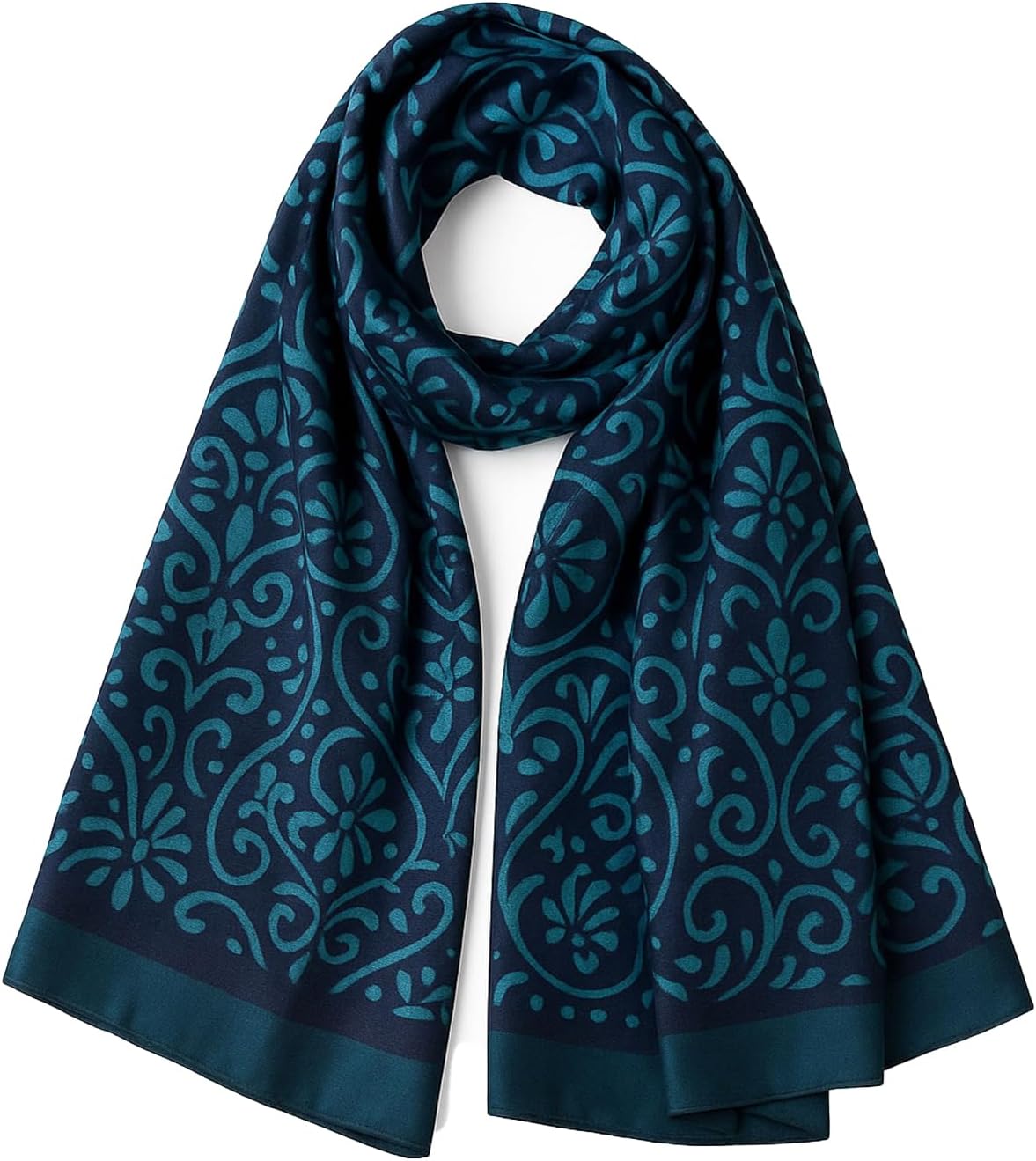 Thumbnail 4 de Trillion London Spring Collection Designer Silk Scarf (180 x 90 cm)