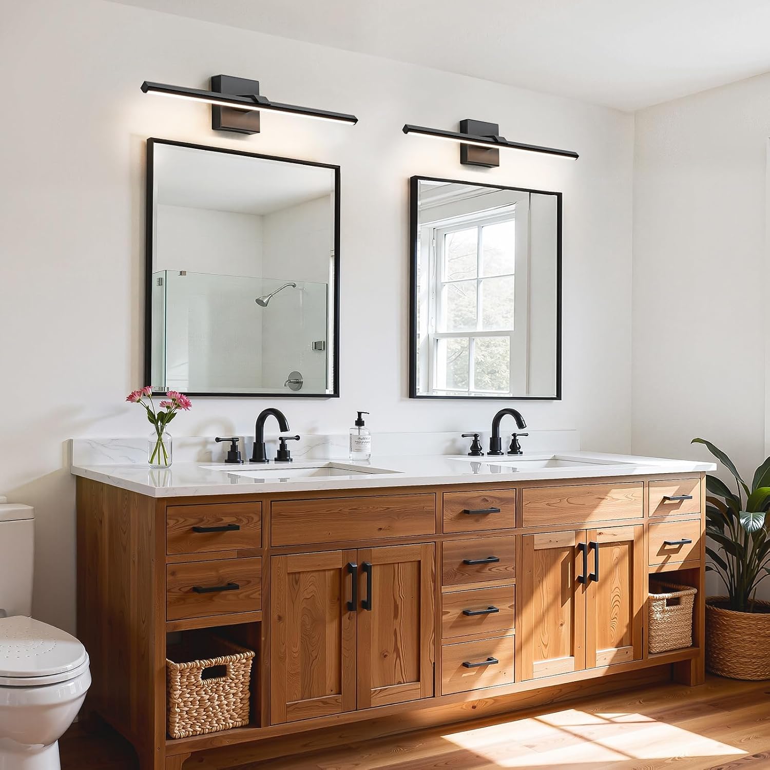 Detalle 2 de CCYCOL 8096WL-24 24-Inch LED Bathroom Vanity Light, Dimmable, 5CCT