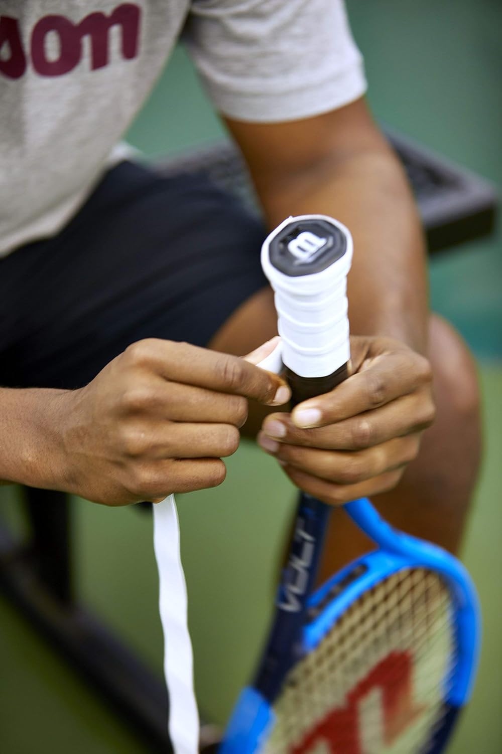 Detalle 2 de Wilson Pro Overgrip Overgrips raqueta talla NS, blanco