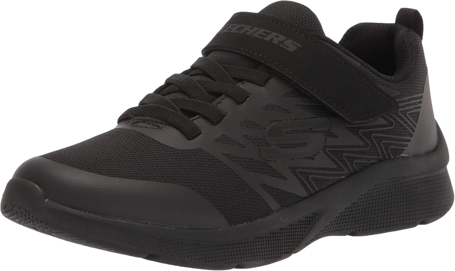 Thumbnail 5 de Skechers Boys Microspec Texlor Sneaker – Black Textile with Silver Trim (3 UK)