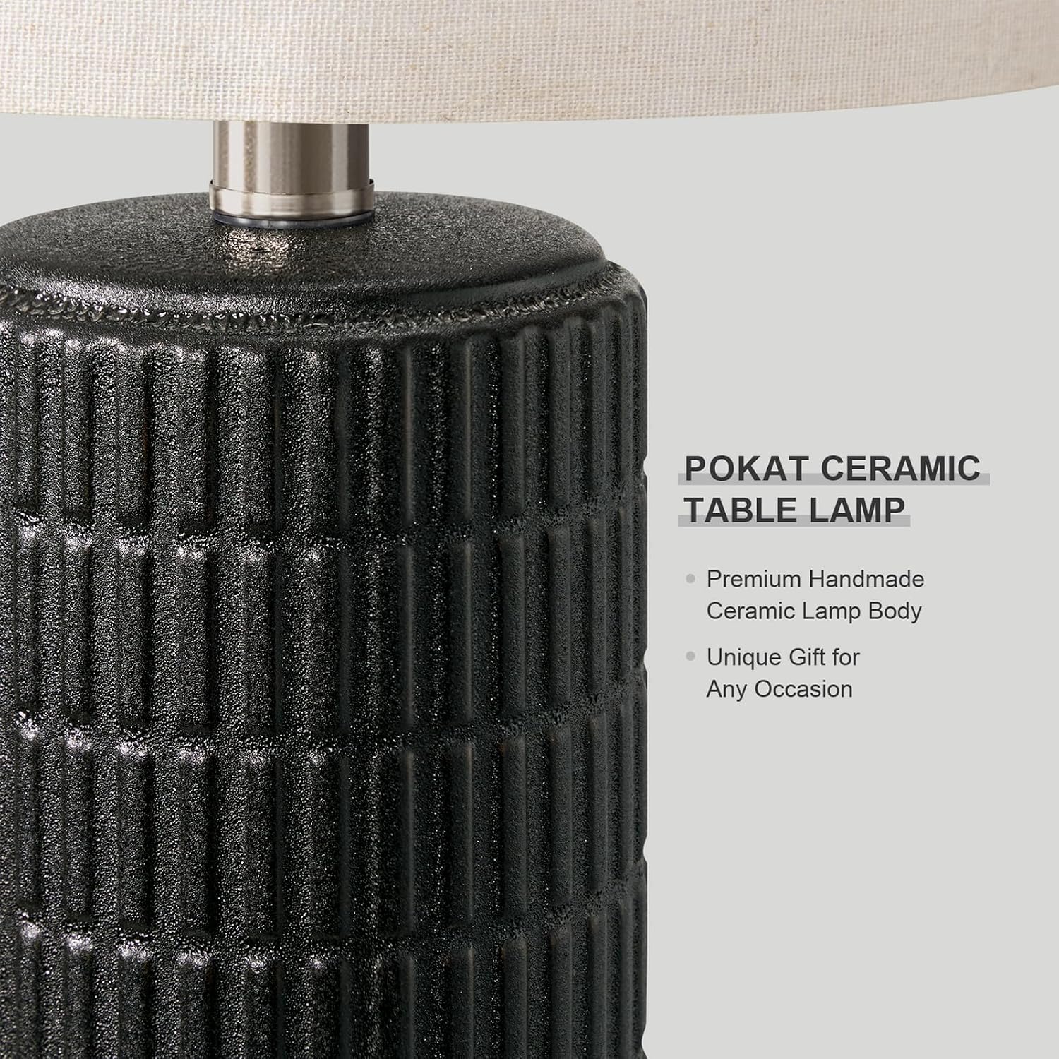 Detalle de PoKat Table Lamp, 21-inch