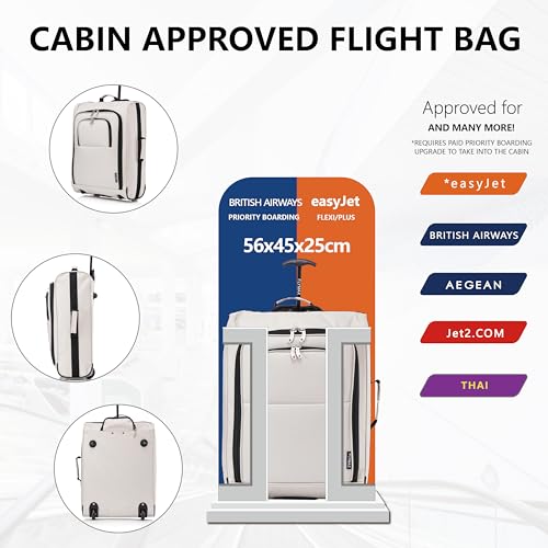Thumbnail 2 de Flymax 56x45x25 Cabin Bag: Lightweight 57L Hand Luggage for EasyJet and More