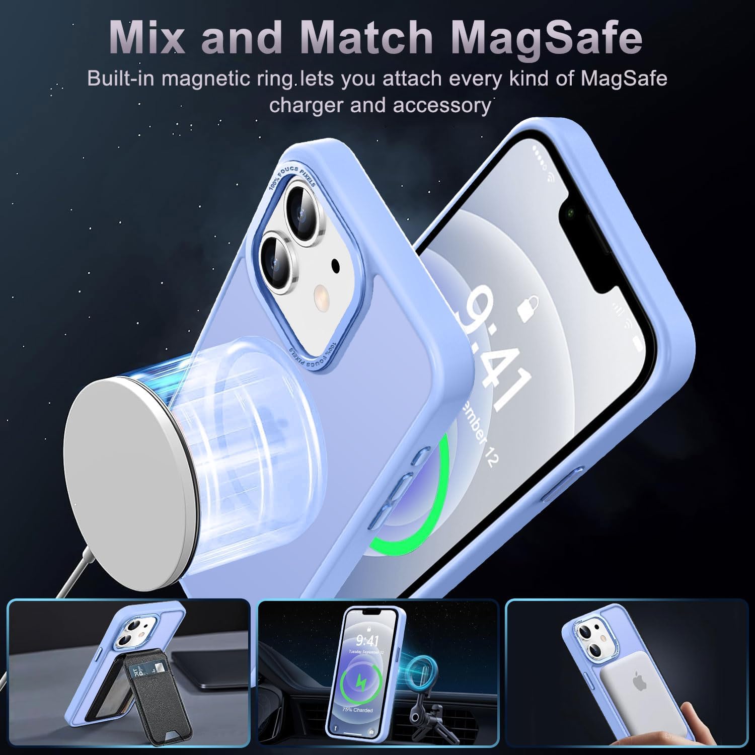 Thumbnail 1 de Newfuture iPhone 12 Pro Magnetic Shockproof Case