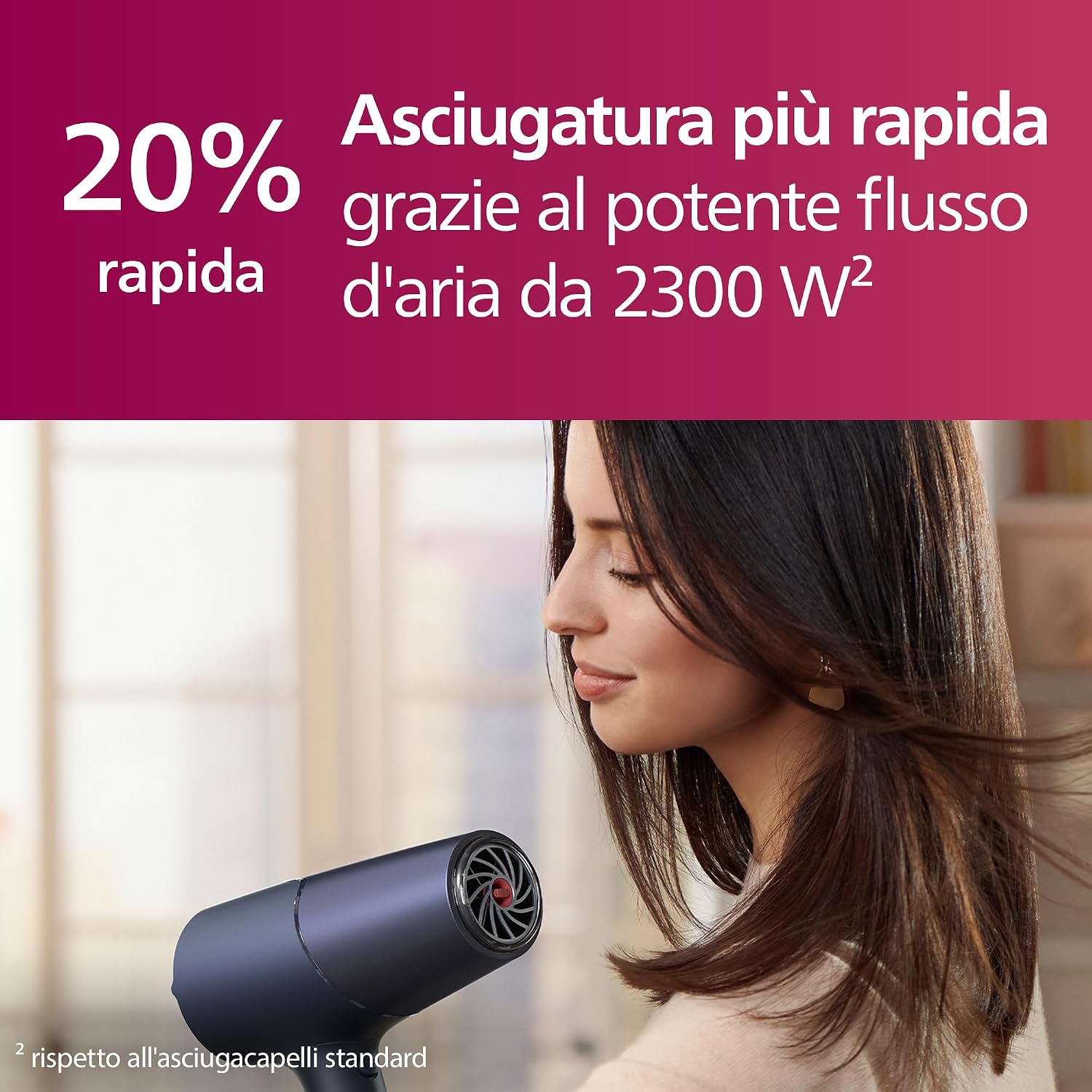 Detalle de Philips Asciugacapelli Serie 5000 BHD510/20 con ThermoShield e tecnologia agli ioni