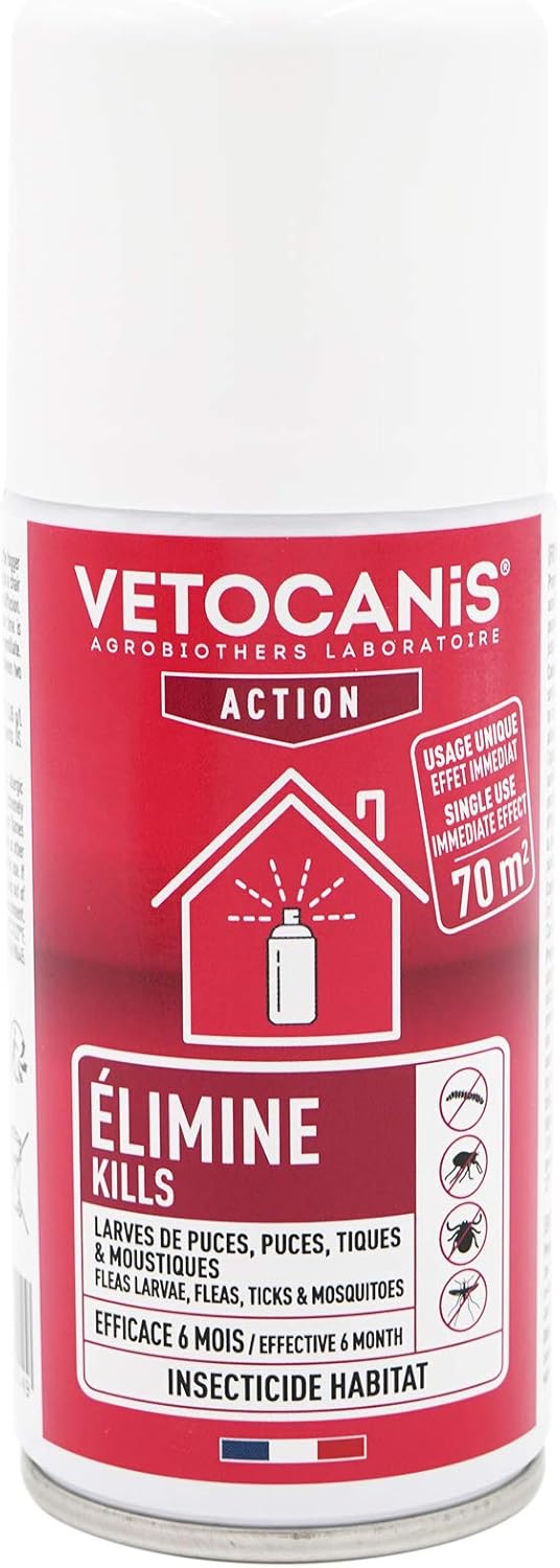 Thumbnail 6 de VETOCANIS Spray Anti-Puces et Anti-Acariens pour la maison – Lot de 2 (Traite 140 m2)