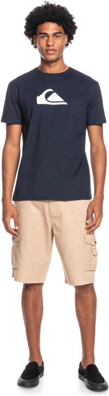 Thumbnail 4 de Quiksilver Herren Comp Logo Tee Hemd – klassisches Baumwoll-T‑Shirt mit Brustdruck