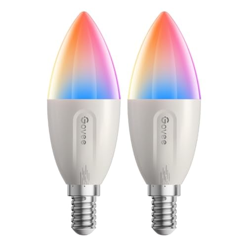 Detalle de Govee Ampoule Connectée E14 RGBWW (lot de 2) — Lumière intelligente 450 lm, 4,8 W