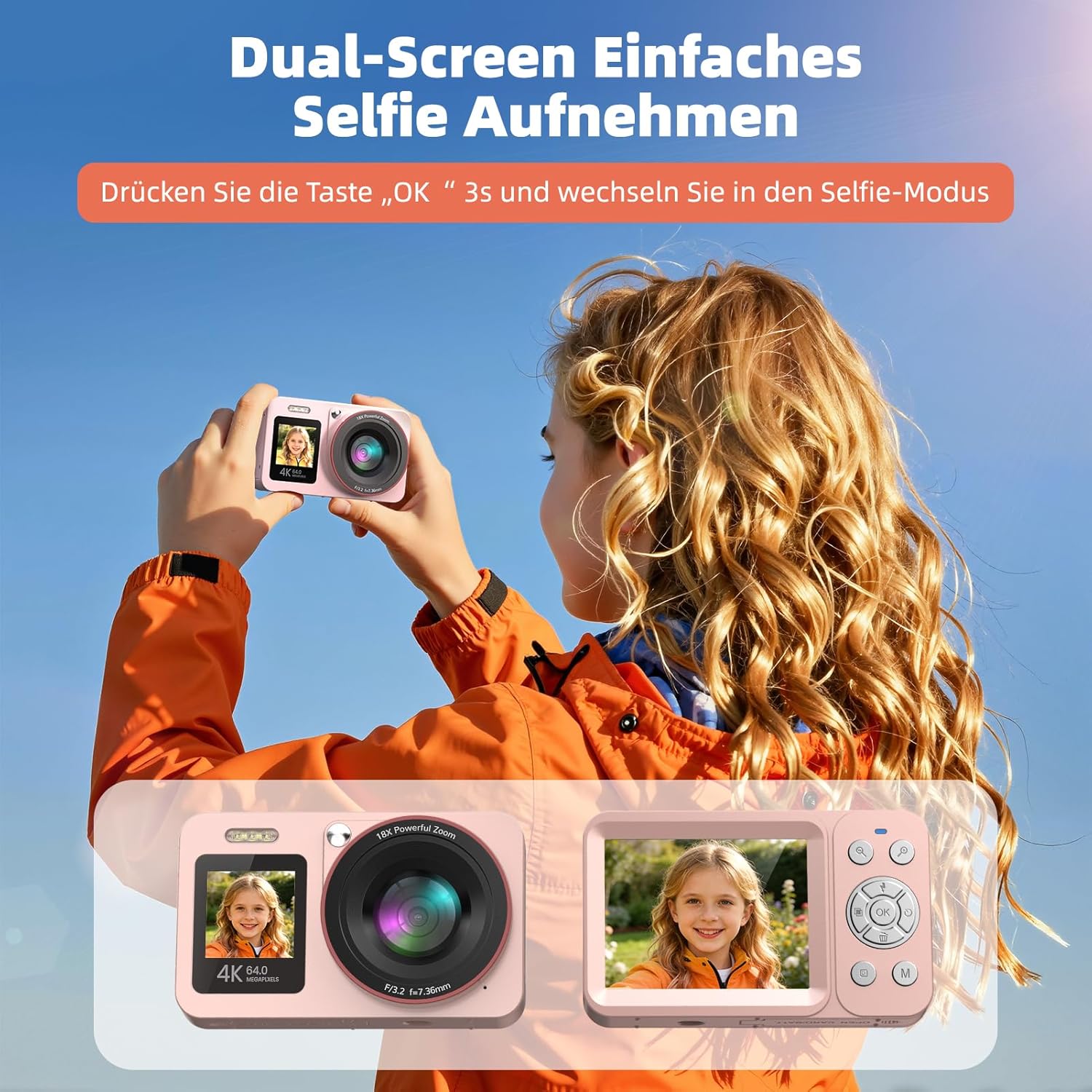 Detalle de Digitalkamera 64MP Vlogging 4K