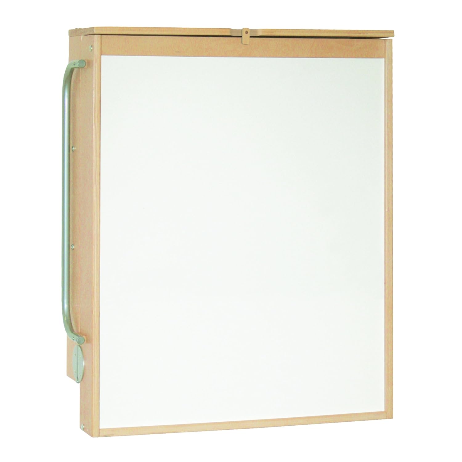 Detalle de roba Wandwickelregal klappbar – Wandwickeltisch inkl. Wickelauflage, seitlicher Schutz, Holz natur