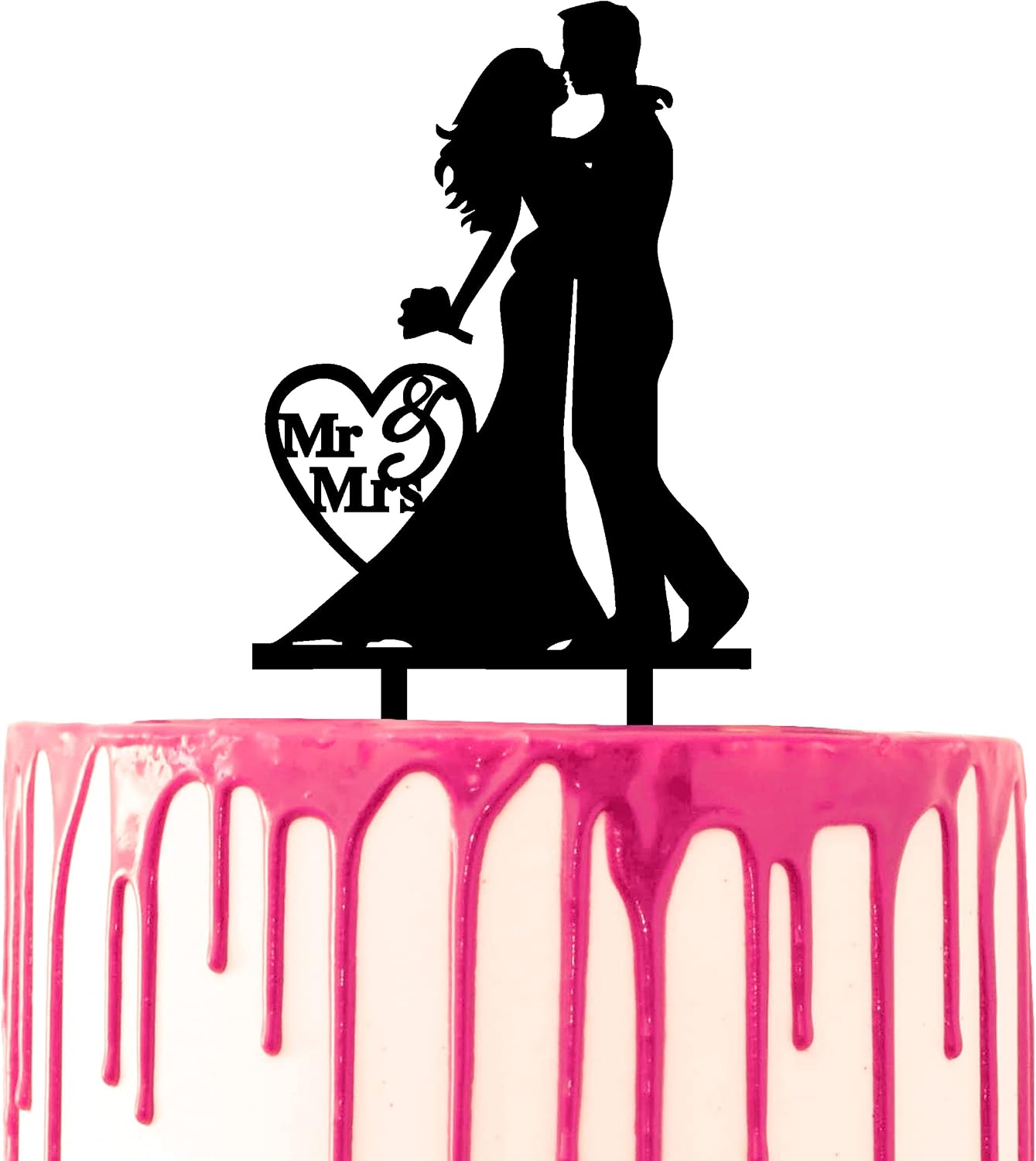 Detalle de CARISPIBET Forever & Always Acrylic Cake Topper