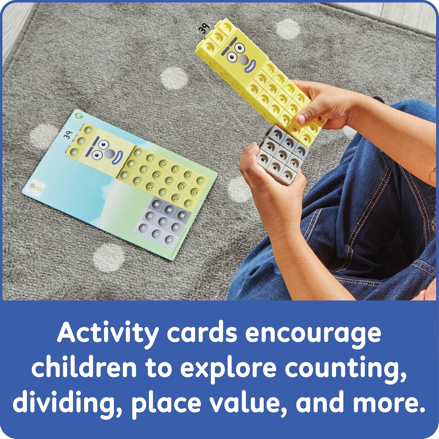 Thumbnail 4 de ETA hand2mind Numberblocks 31-40 MathLink Cubes Activity Set｜数字ブロック組み立て・算数カード付き