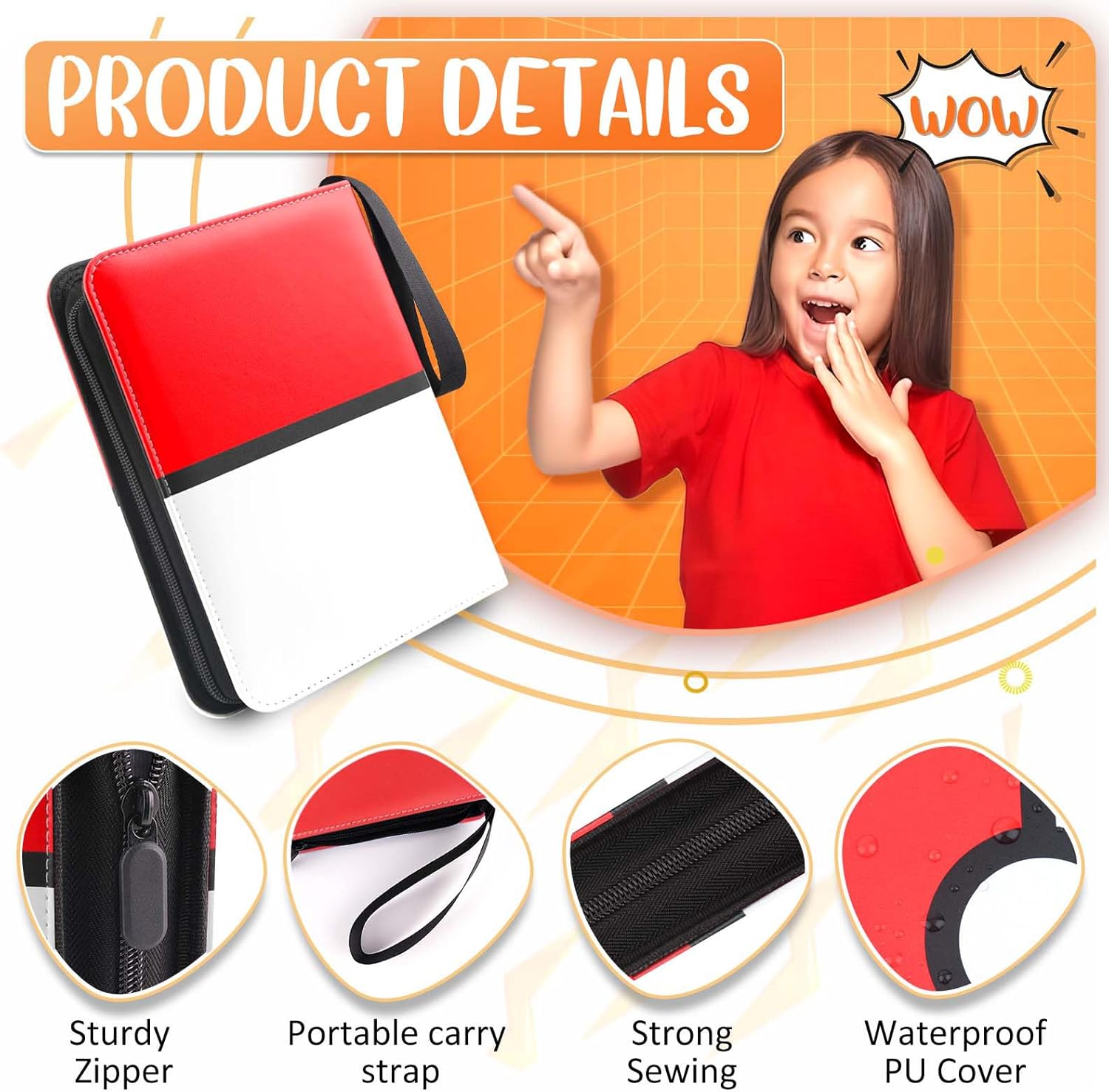 Thumbnail 2 de Card Binder 4 Pocket Trading Card Holder